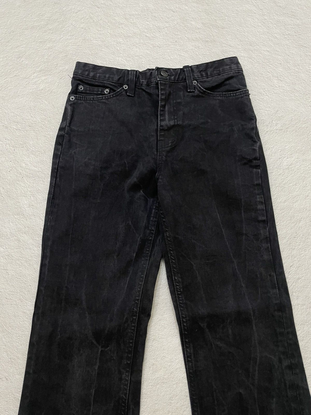 Tornado Mart 2000s Japanese Kapital Flare Black Denim Washed ifsix LGB Size US 28 / EU 44 - 2 Thumbnail