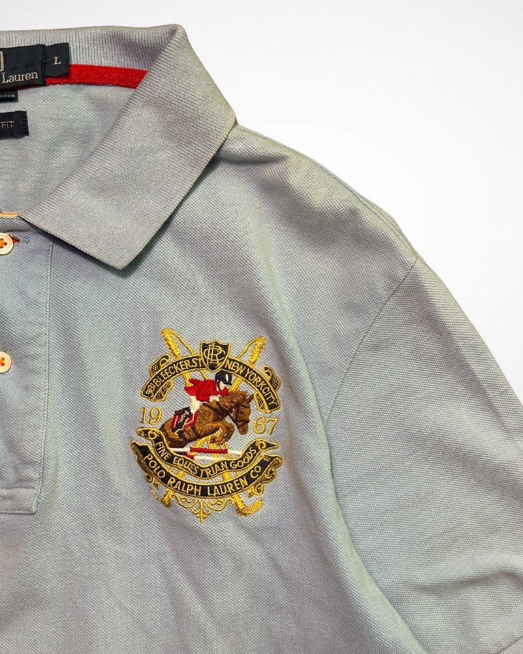 Polo Ralph Lauren 1990s Numbered Polo Shirt Chief Keef Size US L / EU 52-54 / 3 - 3 Thumbnail