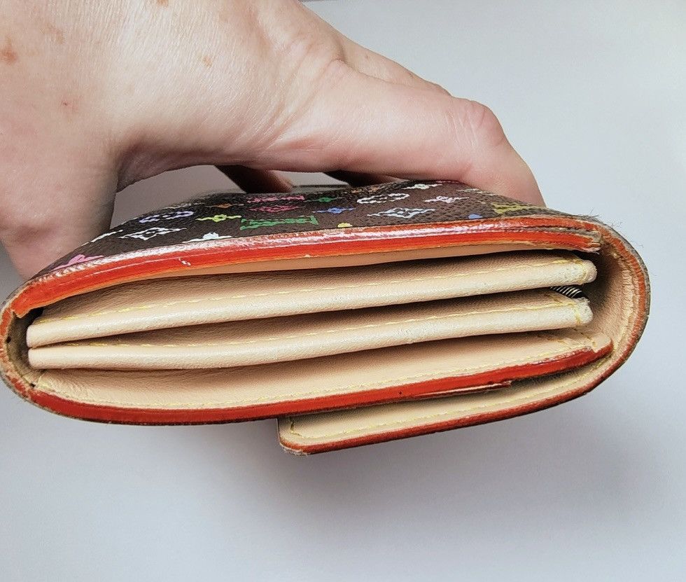 Louis Vuitton Louis Vuitton Murakami black multicolor long wallet Size ONE SIZE - 4 Thumbnail