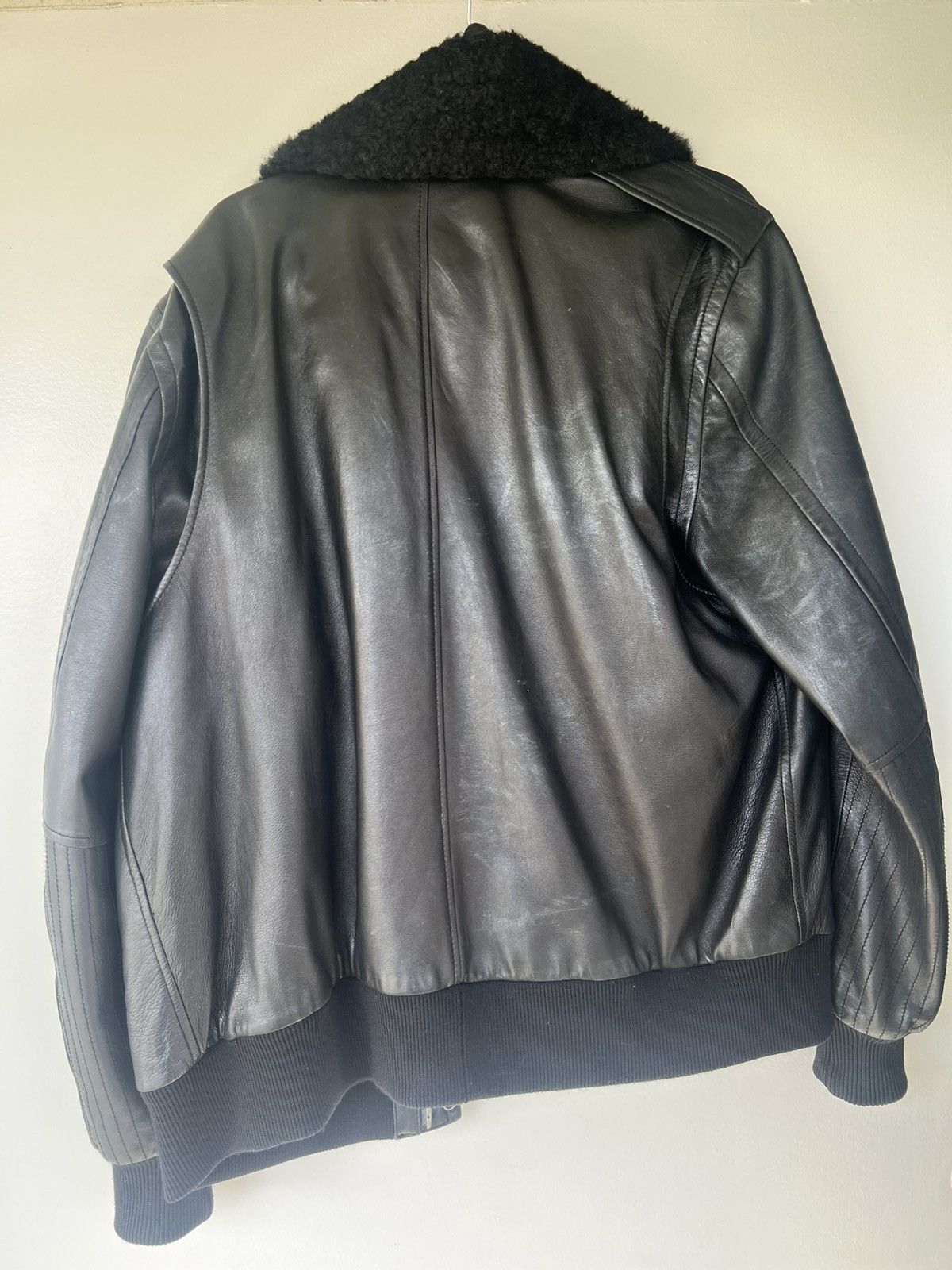 Yigal Azrouel ITALIAN LAMB LEATHER PILOT JACKET Size US M / EU 48-50 / 2 - 9 Thumbnail