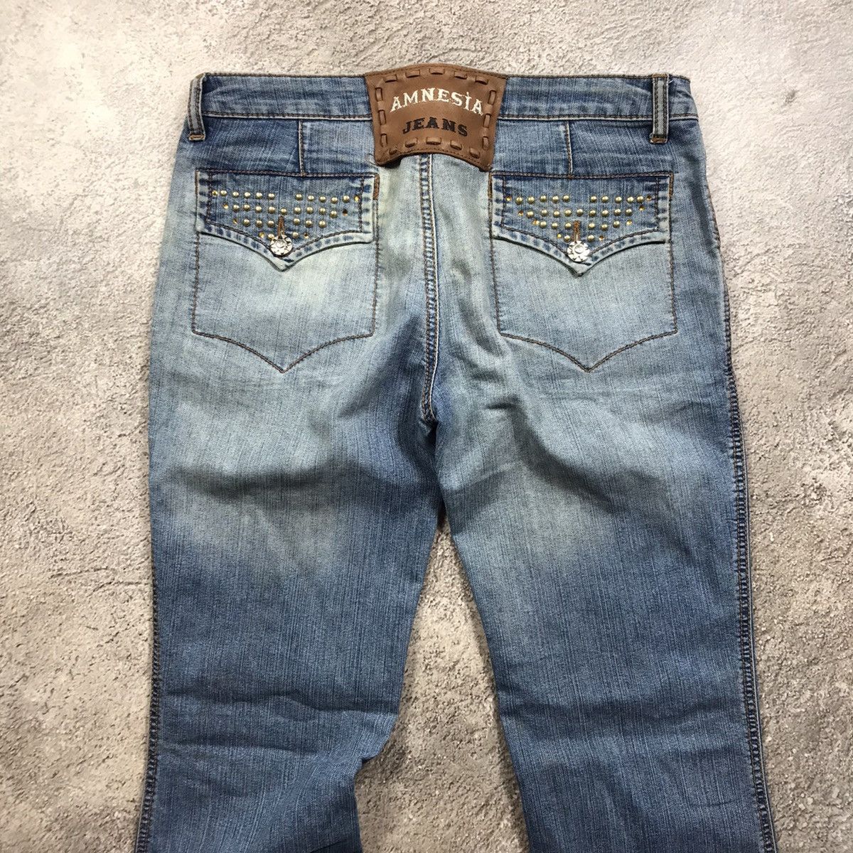 Vintage Vintage Y2K Distressed Flared Jeans Grunge Skate Baggy 29 Size 29" - 5 Thumbnail