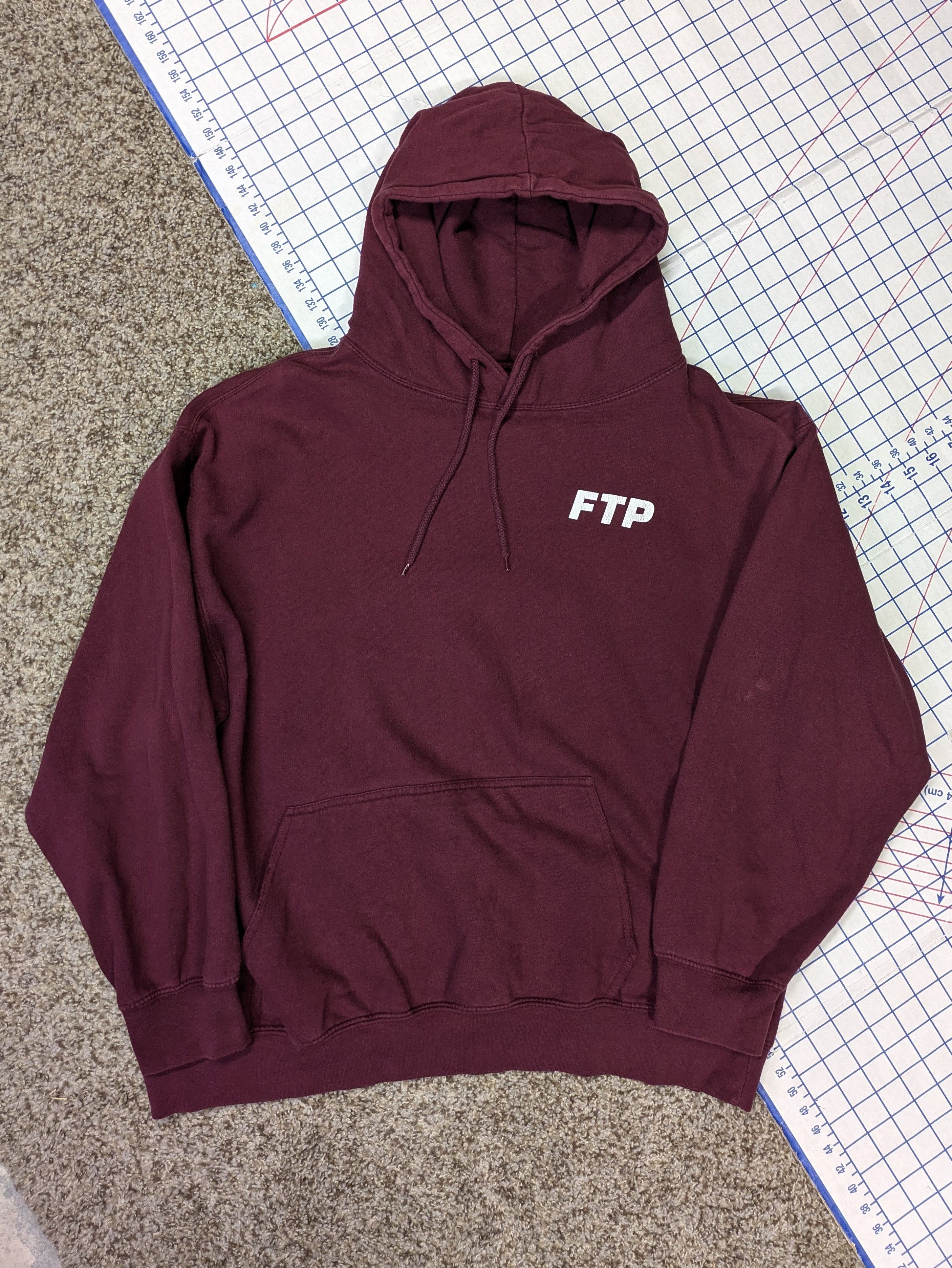 Fuck The Population Ftp burgundy og logo hoodie XL 2015 pink dolphin popup Size US XL / EU 56 / 4 - 2 Thumbnail