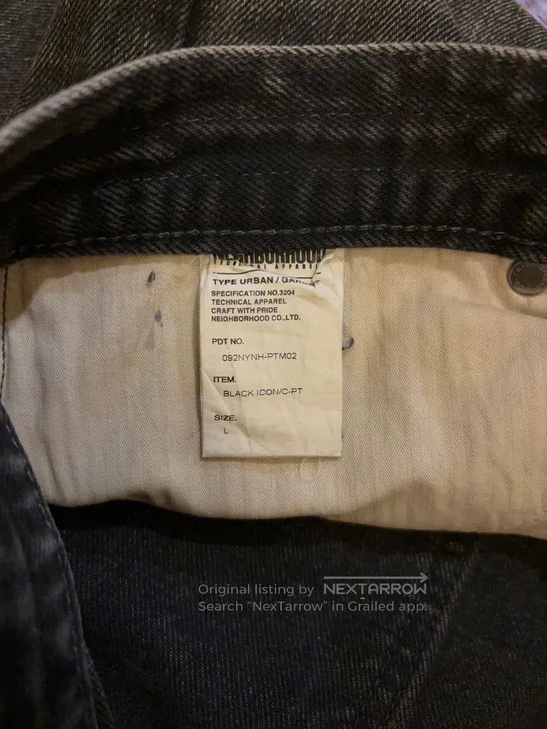 Neighborhood Neighborhood size L Black Soul Patch Leather Sailor Denim Size US 27 - 4 Thumbnail