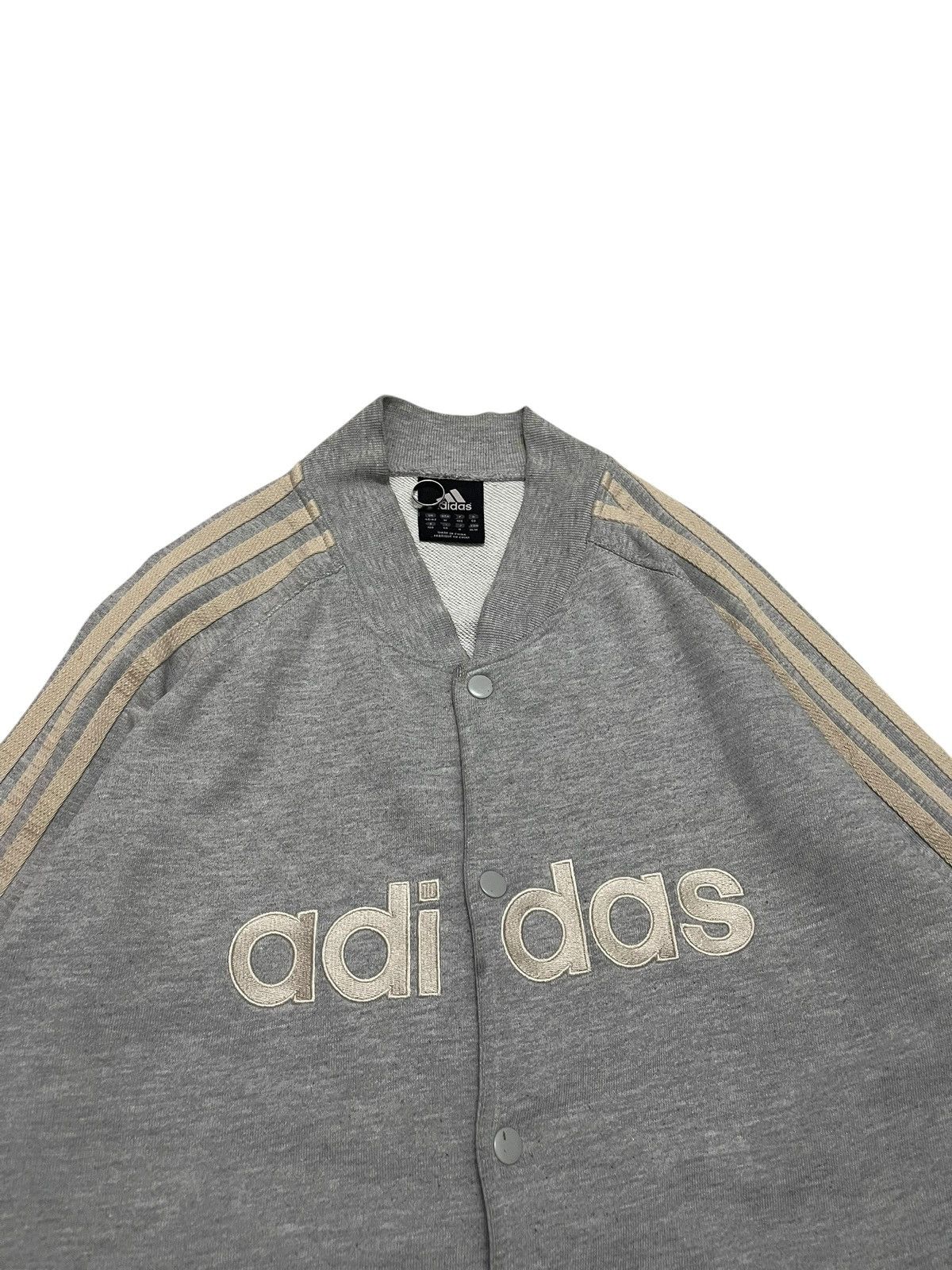Adidas × Bape × Neighborhood Y2K Adidas Embroidered Spellout Cotton Varsity Jacket Size US L / EU 52-54 / 3 - 3 Thumbnail