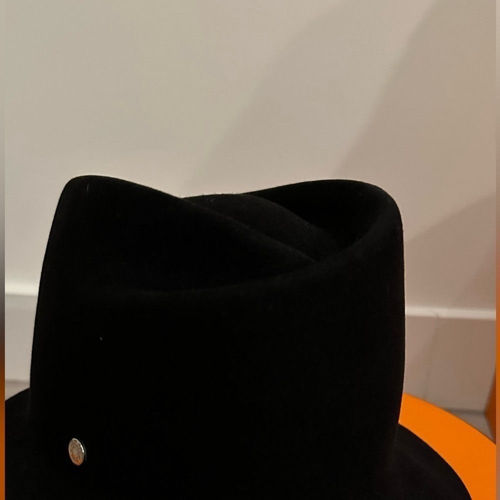 Hermes Hermès fedora hat with Box in Black size 57 Size ONE SIZE - 6 Thumbnail