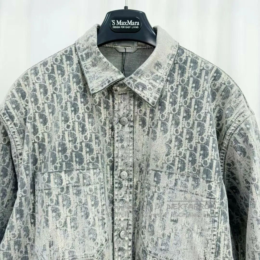 Dior dior shiny printed long shirt jacket. Size M / US 6-8 / IT 42-44 - 3 Thumbnail