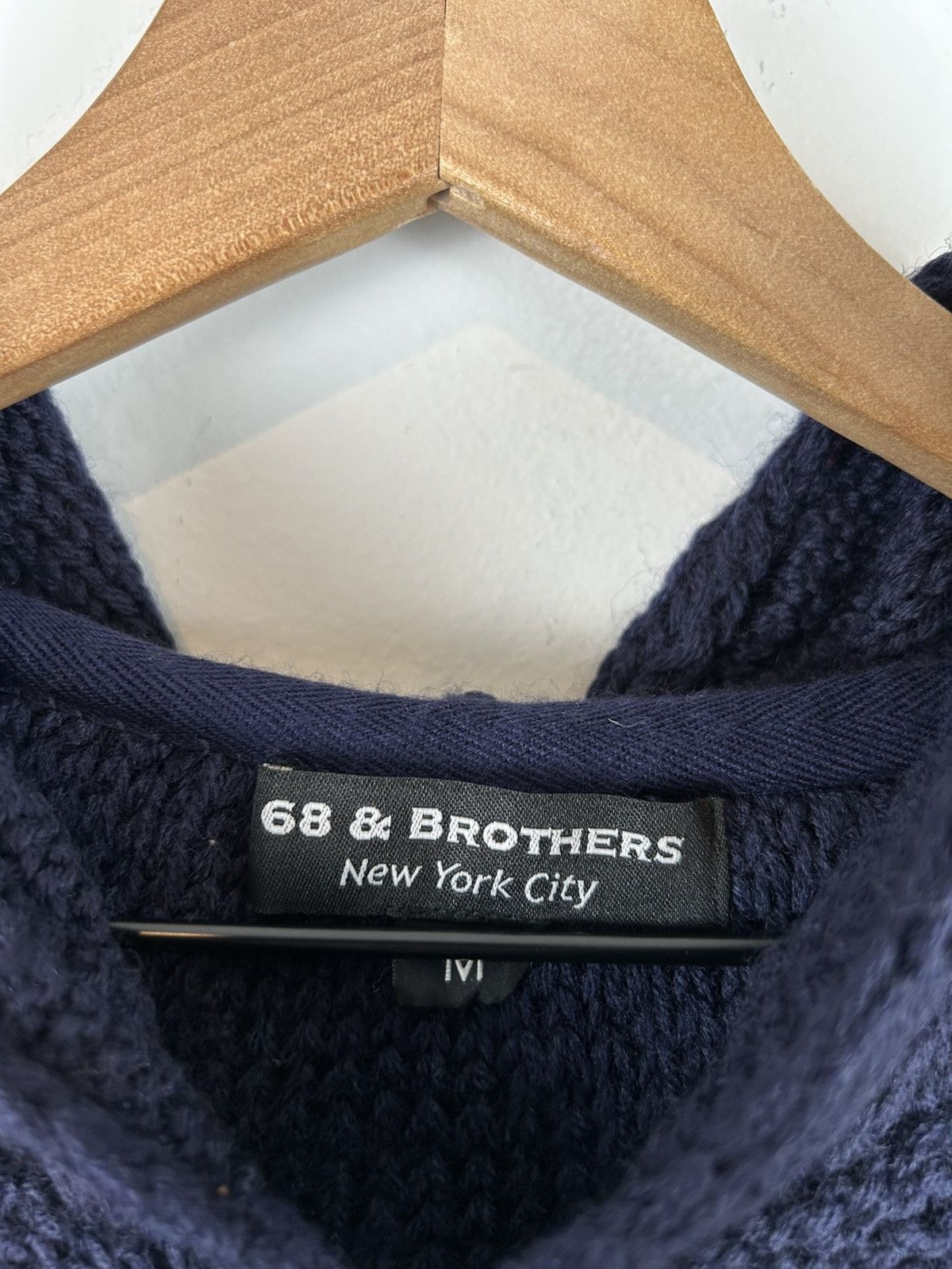 Japanese Brand 68 and Brothers Knit Hoodie Size US M / EU 48-50 / 2 - 4 Thumbnail