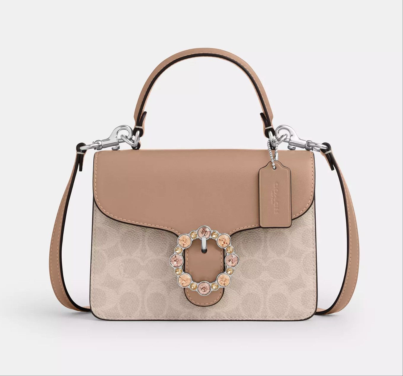 Coach Courtney Top Handle Bag In Signature Canvas CCE22 Size ONE SIZE - 5 Thumbnail