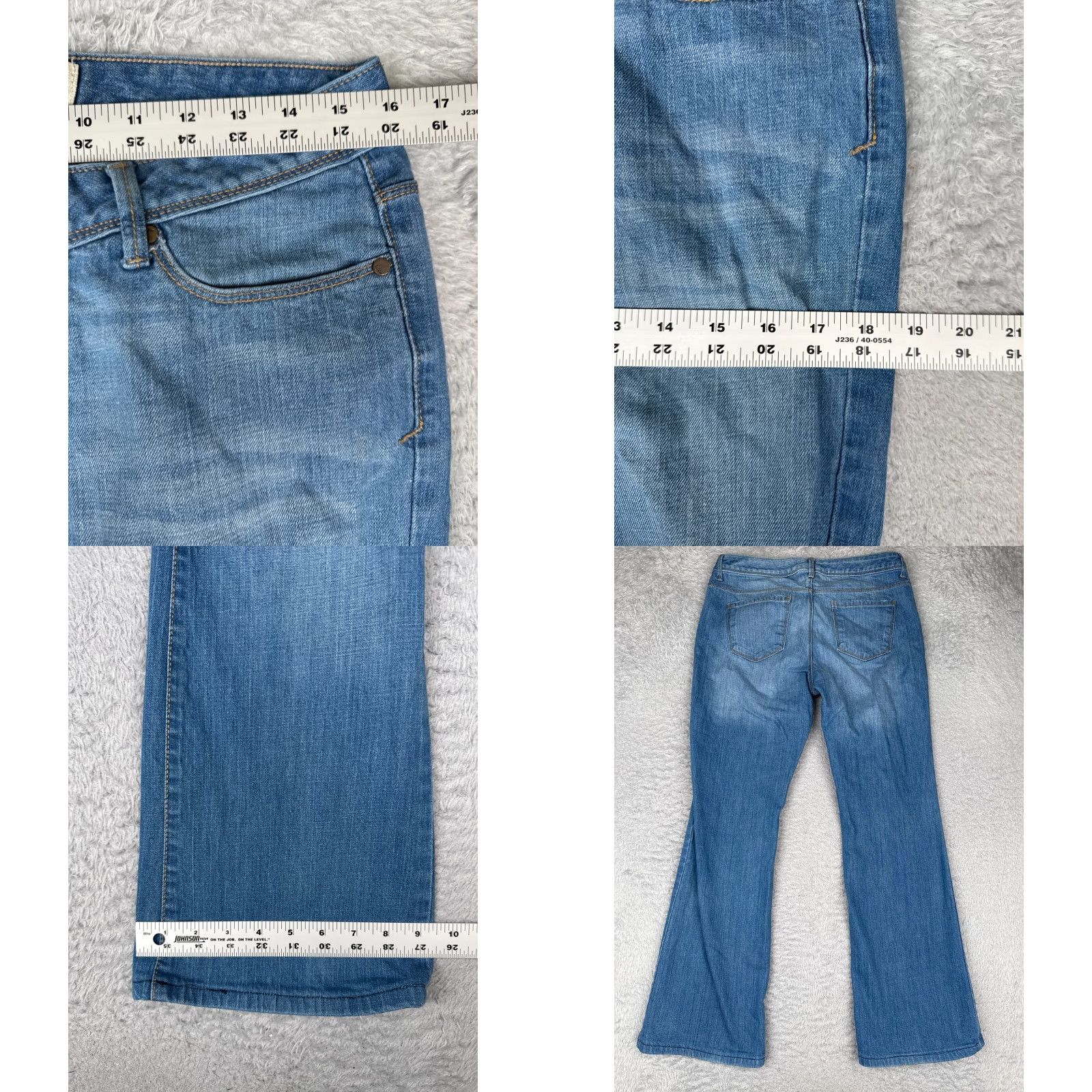 Route 66 Route 66 Jeans Juniors 9 Blue Denim True Fit Flare Mid Rise Cotton Blend 31x30 Size 30" / US 8 / IT 44 - 9 Thumbnail