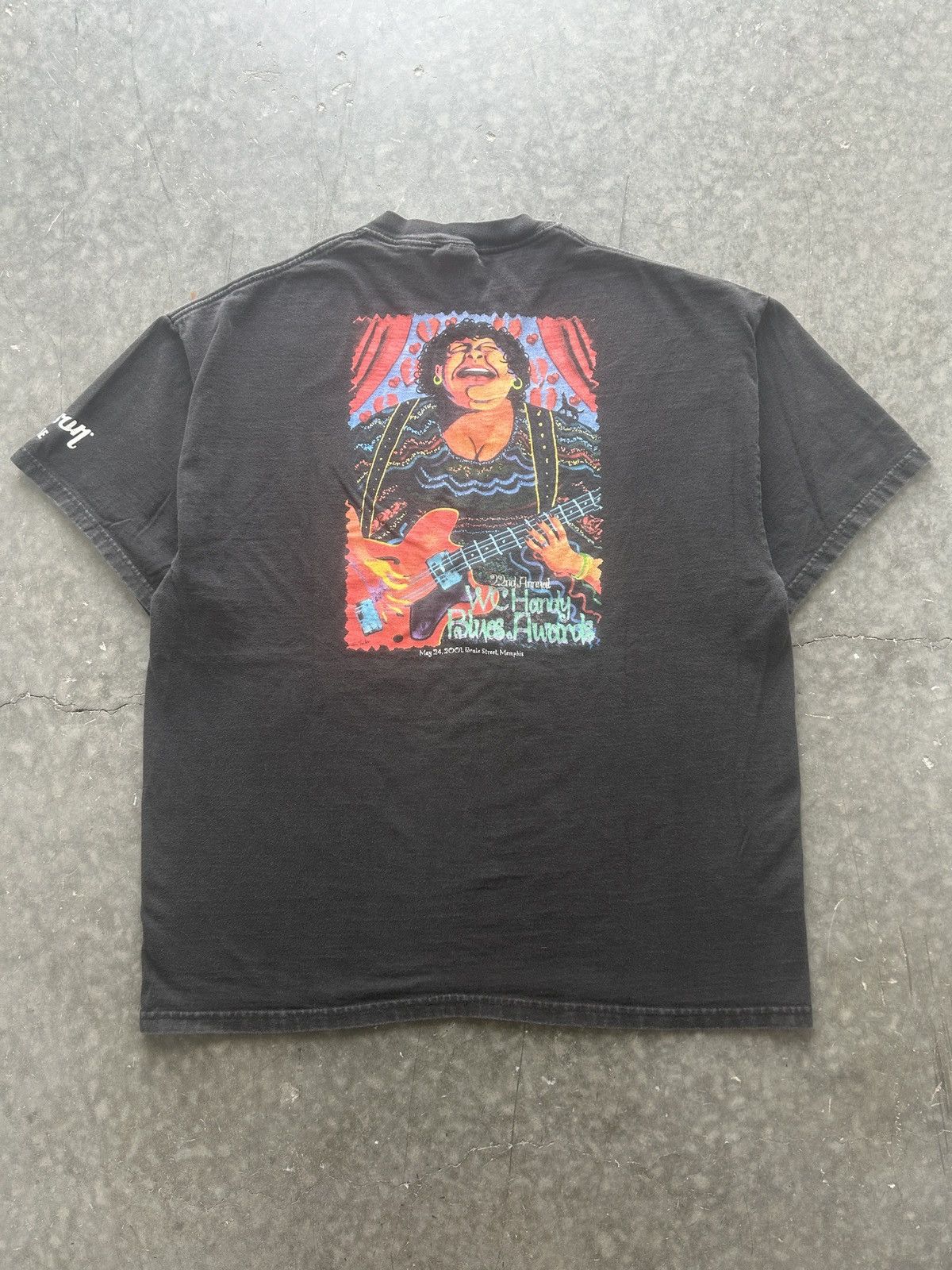 Hanes × Vintage Vintage Y2K Faded Black Blues Awards Graphic Tee Beale St Size US XL / EU 56 / 4 - 2 Thumbnail