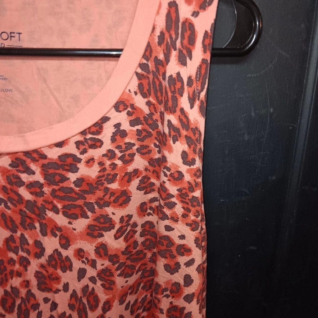 Torrid Torrid, leopard print tank top, orange & black, nwot, 2x Size XL / US 12-14 / IT 48-50 - 4 Thumbnail
