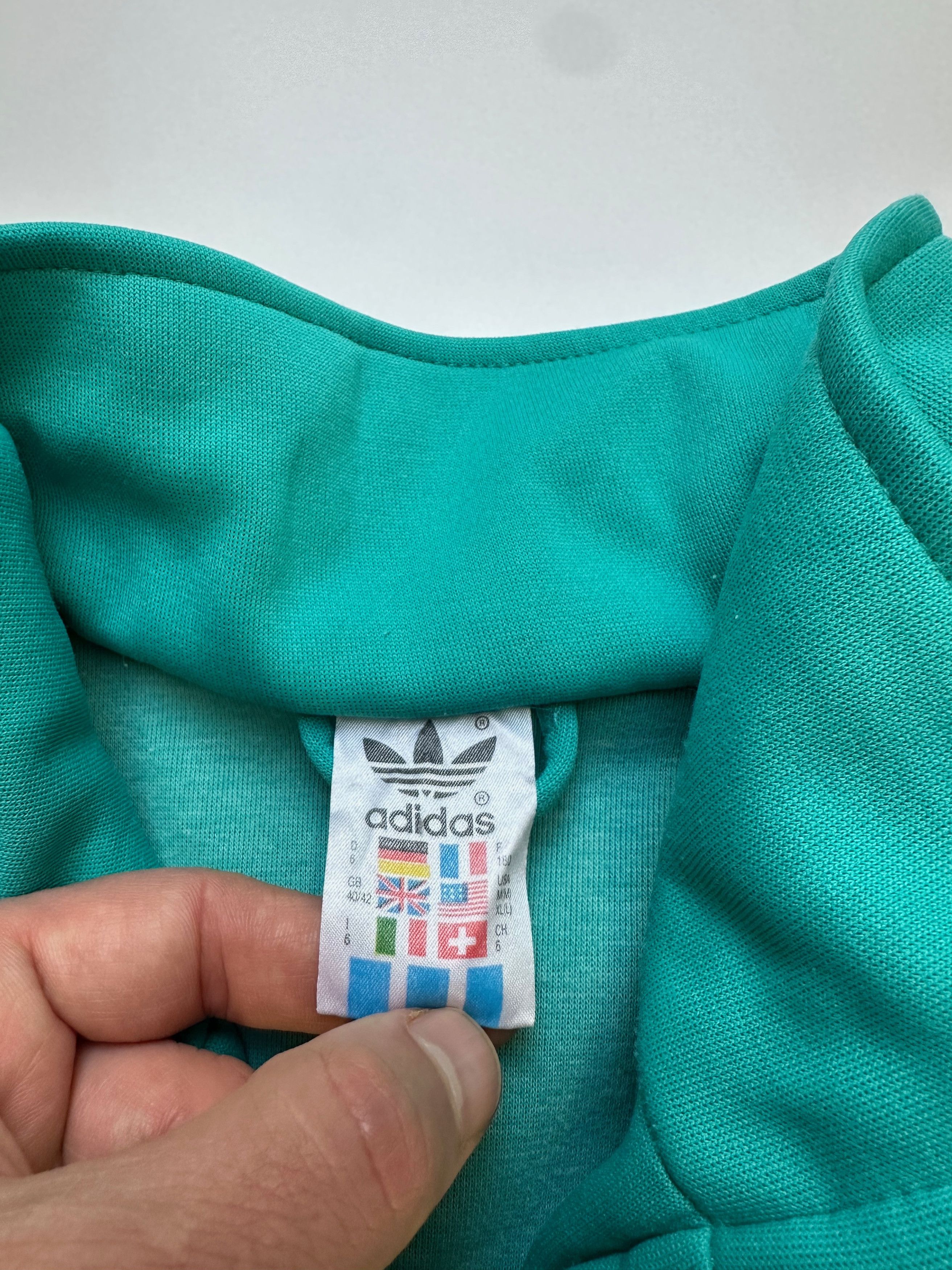 Adidas 90's ADIDAS Turquoise track jacket Size US M / EU 48-50 / 2 - 3 Thumbnail