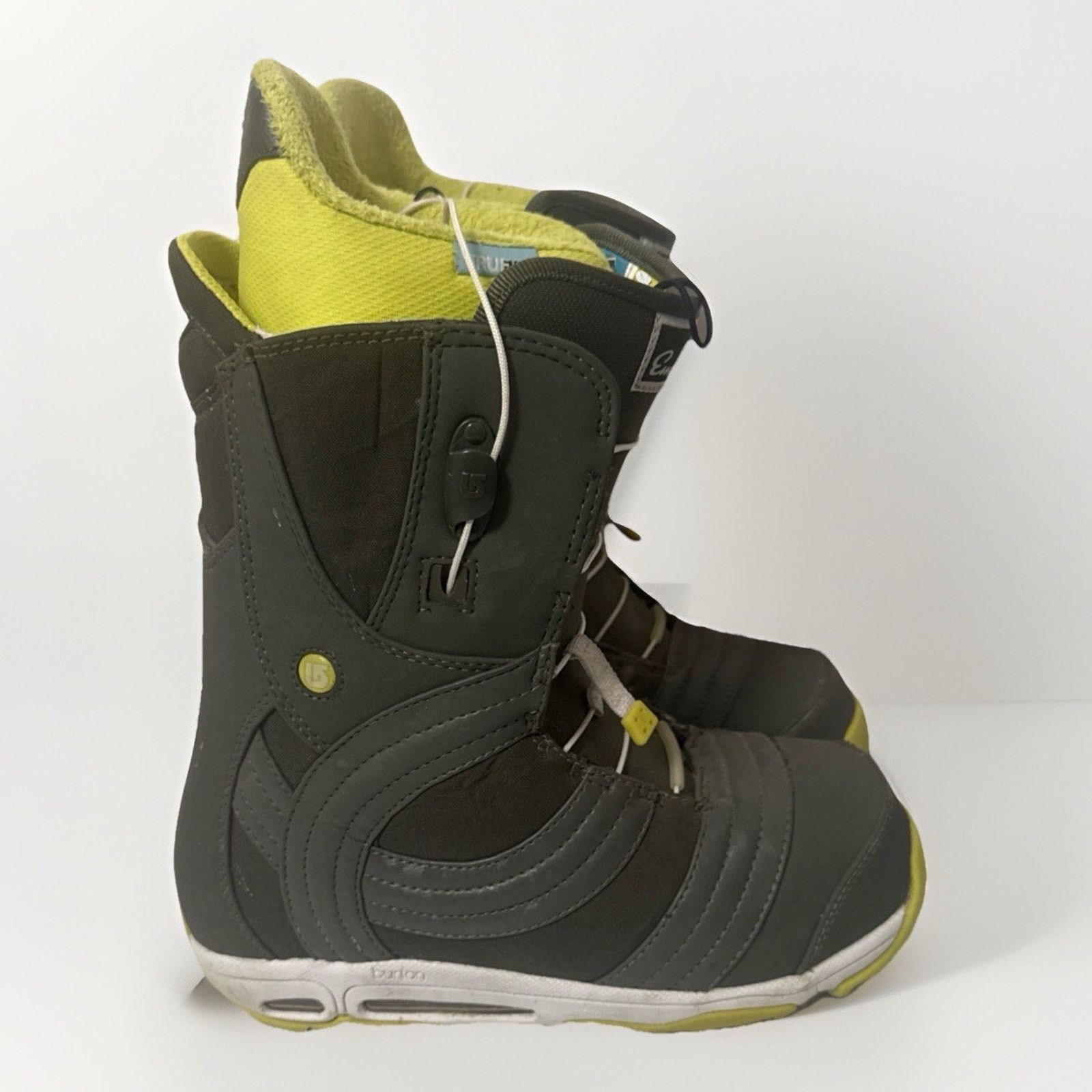 Burton Burton Emerald Snowboard Green Yellow Ski Snow Truefit Size US 8 / IT 38 - 1 Thumbnail