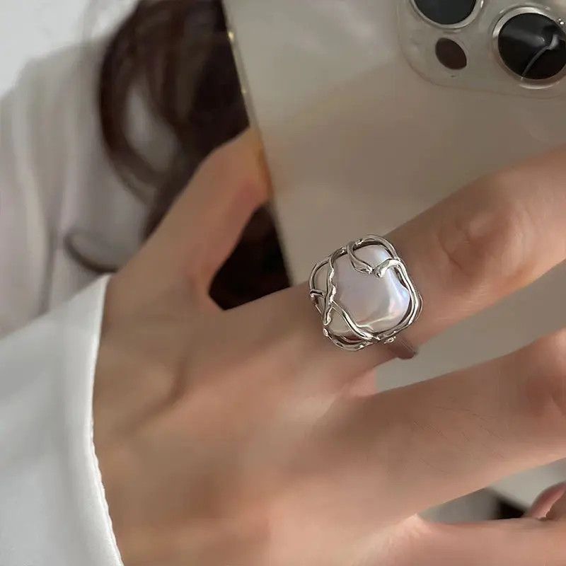 Other 2pcs/set Minimalist Irregular Twined Finger Rings Size ONE SIZE - 2 Thumbnail