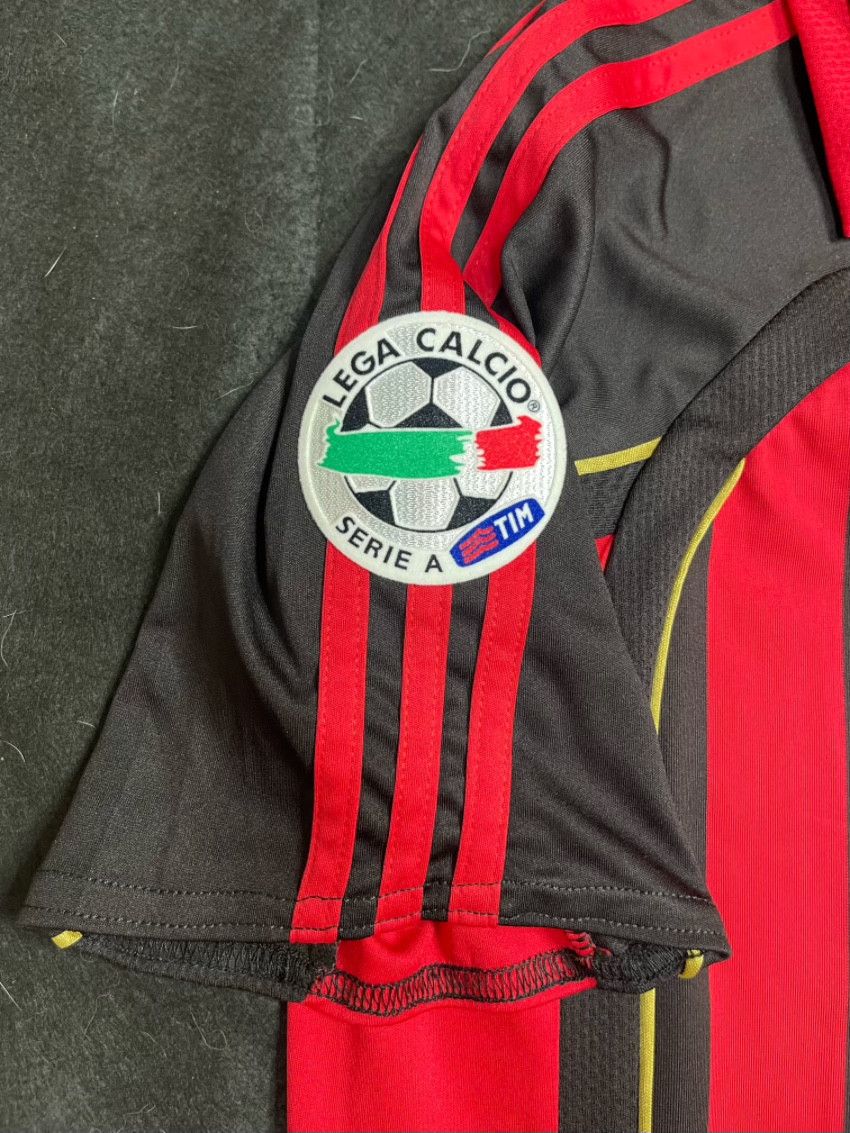 Vintage 06/07 AC Milan Ronaldinho Retro Home Jersey Size US L / EU 52-54 / 3 - 3 Thumbnail