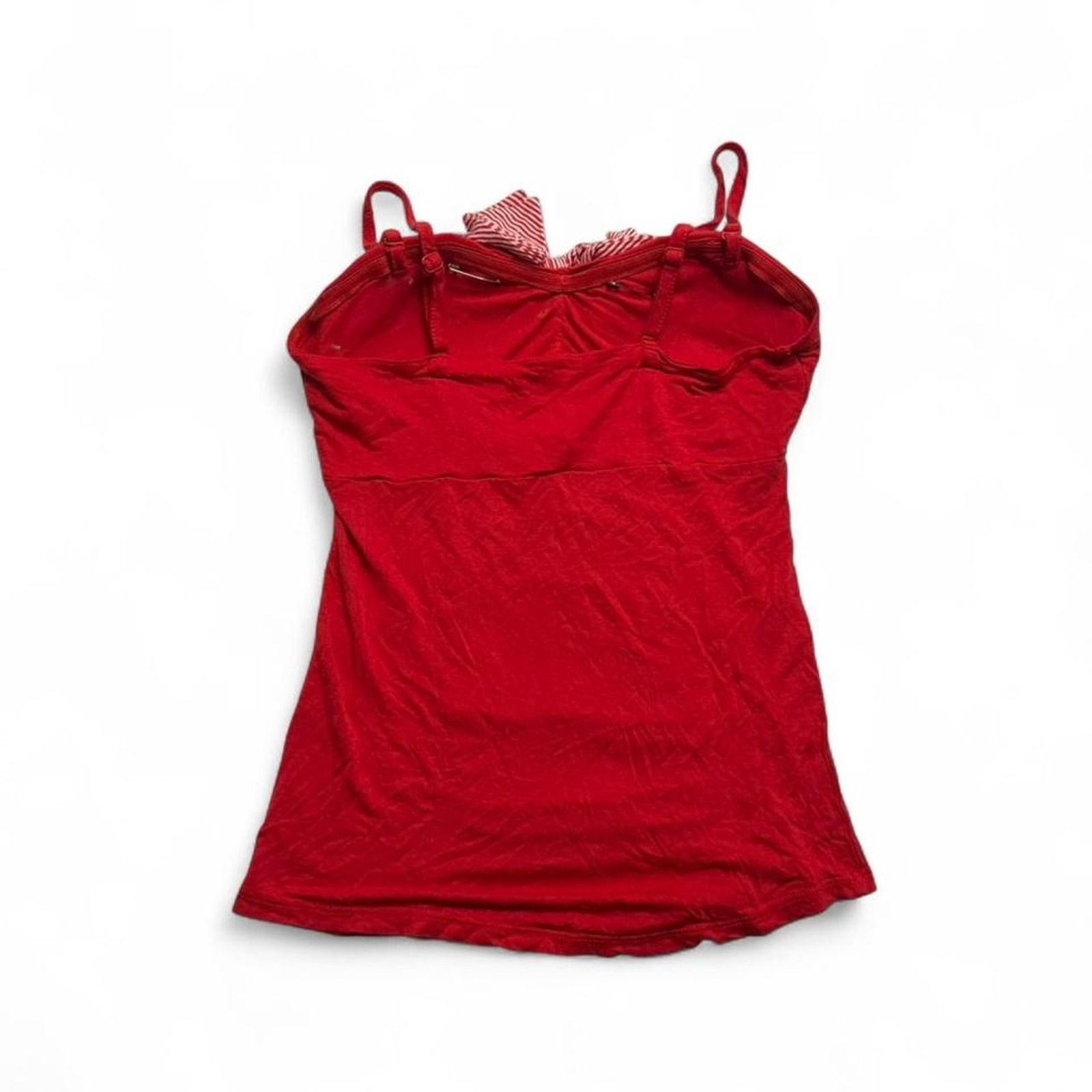 Other Charlotte Russe Y2K Cherry Red Fitted Tank Bow Detail Size M Size M / US 6-8 / IT 42-44 - 2 Thumbnail