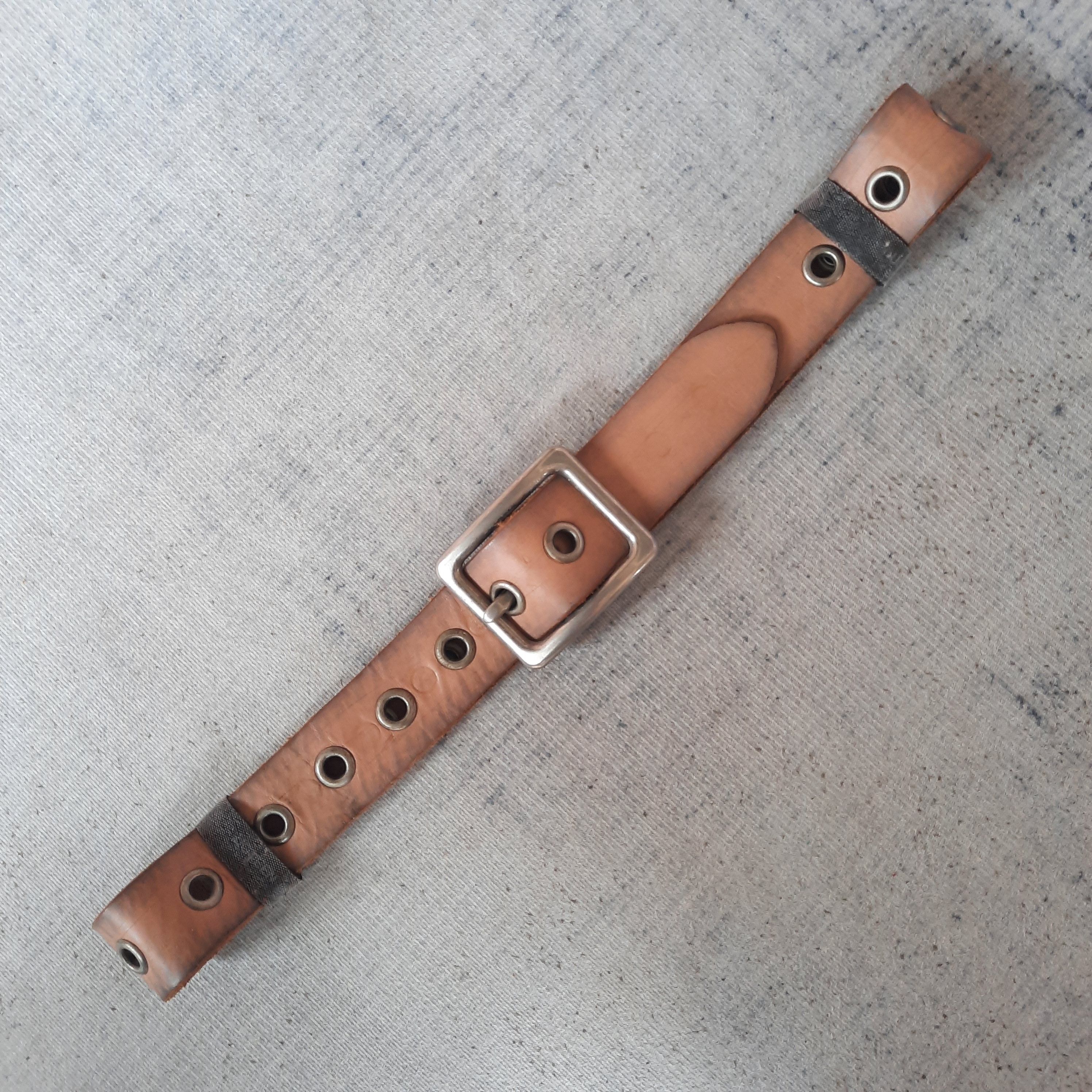 14th Addiction 🕸️ Garrison hole ring punk gothic style leather belt Size ONE SIZE - 8 Thumbnail