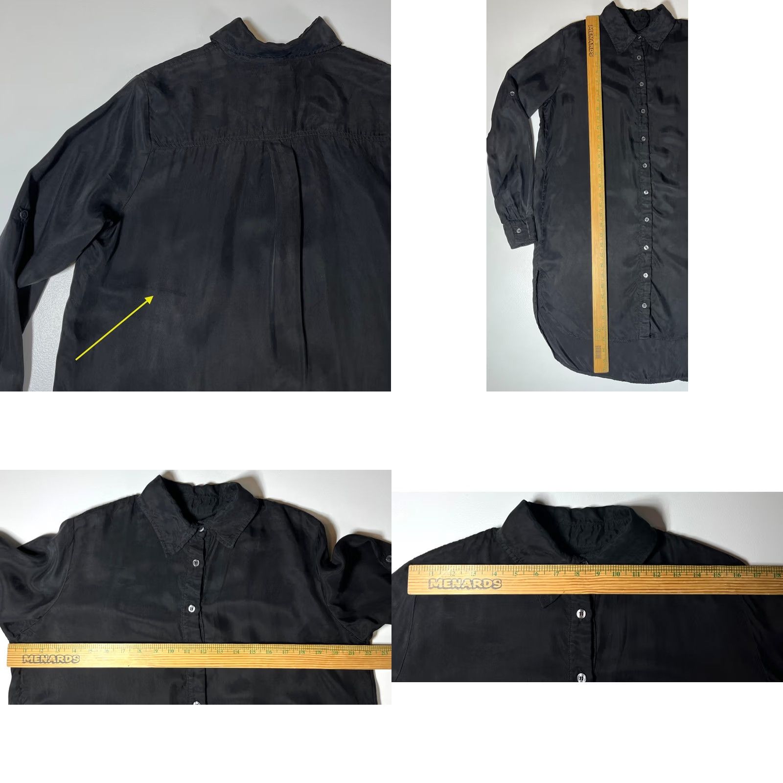 Vintage Tribe Kelley Women's Shirt Long Tunic Button-Up Black XS? Not applicable. Size M / US 6-8 / IT 42-44 - 9 Thumbnail