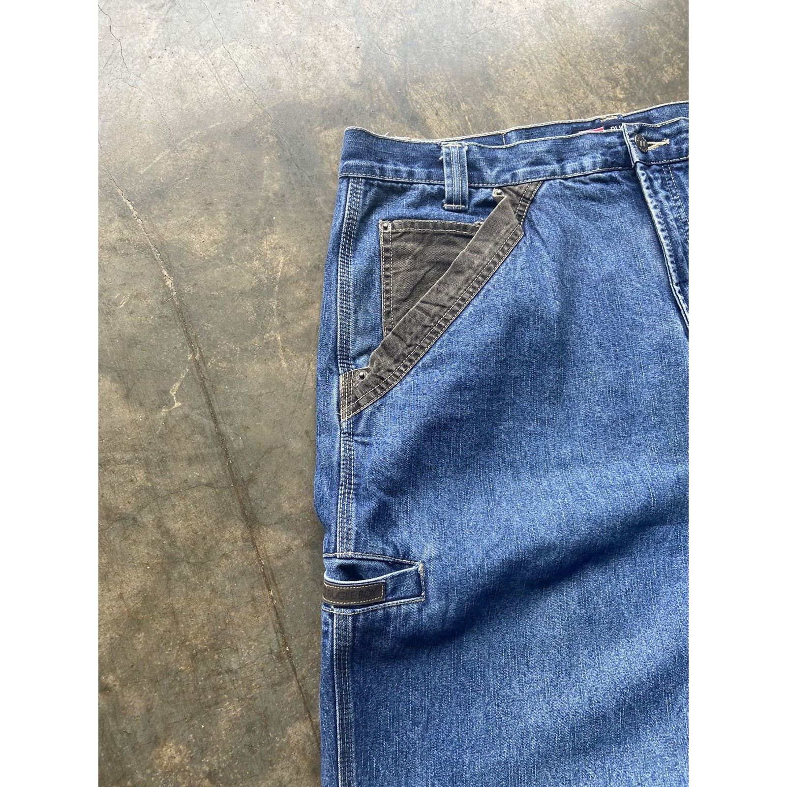 Bugle Boy × Vintage Crazy Vintage Baggy 90’s Wide Leg Bugle Boy Skater Jeans USA Size US 38 / EU 54 - 3 Thumbnail
