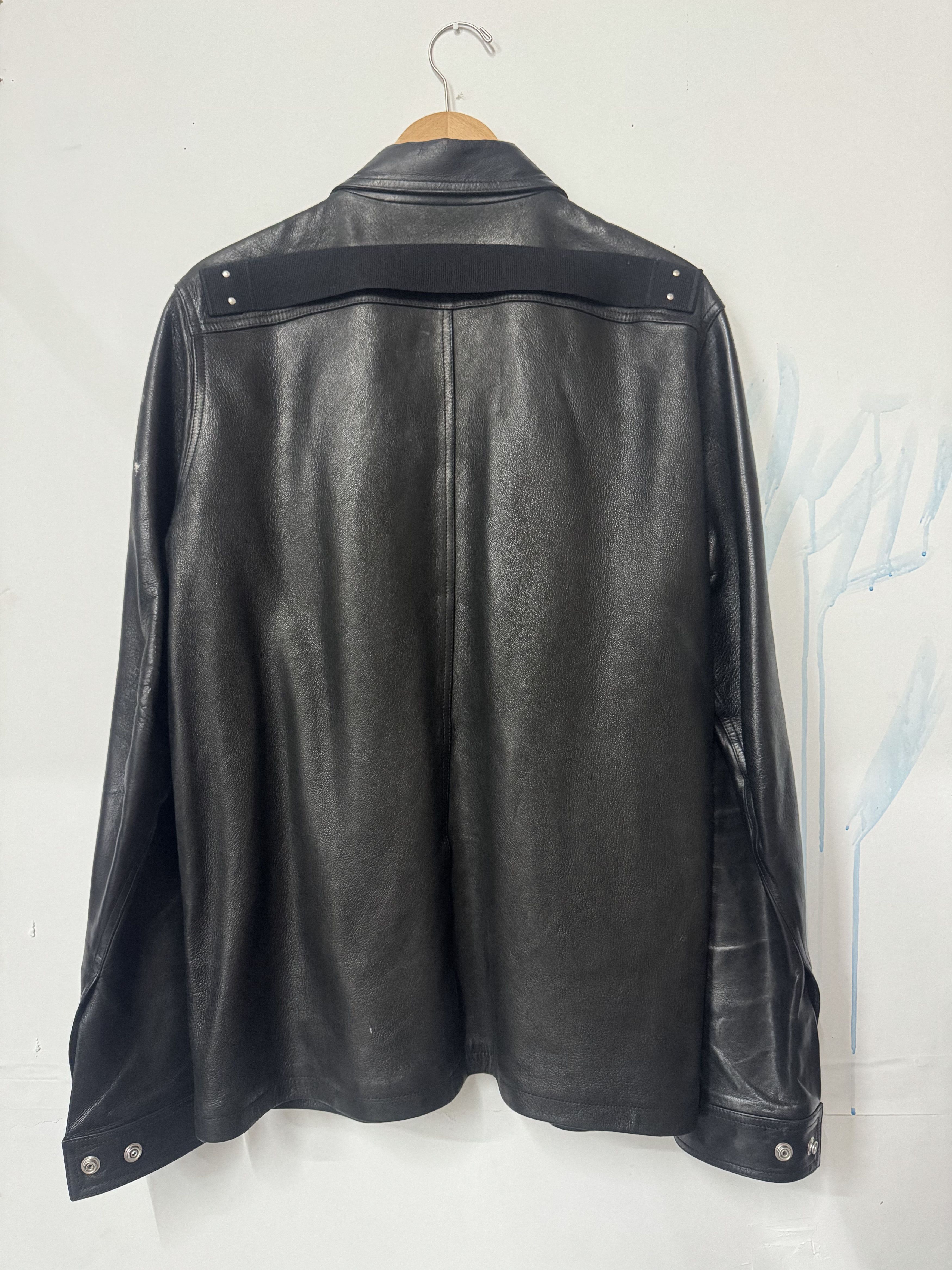 Rick Owens Rick Owens FW03 Brad Black Leather Zip Jacket – SOPU SYS 23 Size US S / EU 44-46 / 1 - 17 Thumbnail