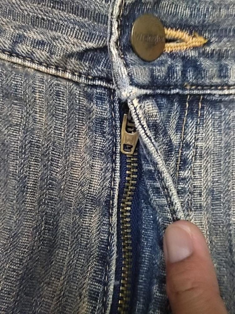 Jean × Vintage × Wrangler WRANGLER BAGGY JEANS VINTAGE LOOK FADED Size US 36 / EU 52 - 6 Thumbnail