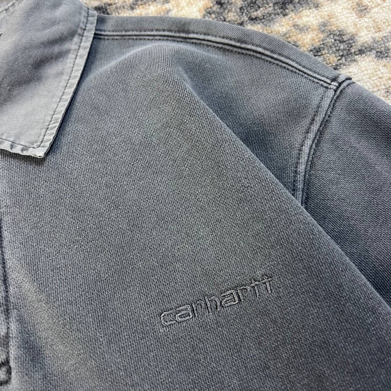 Carhartt Wip Carhartt WIP Vintage Y2K Garment Dyed Rugby Sweatshirt Size US S / EU 44-46 / 1 - 4 Thumbnail