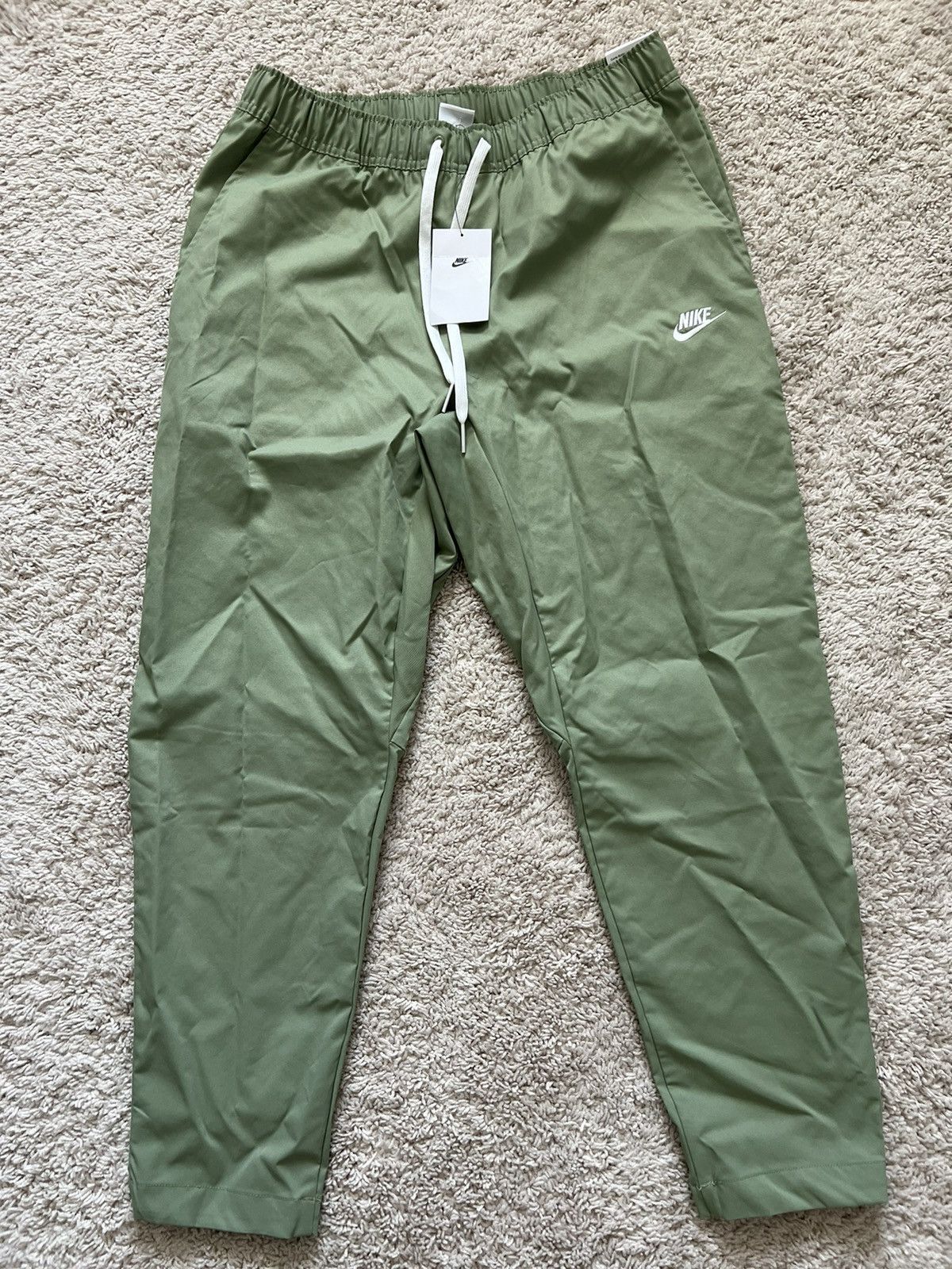 Nike Nike Club Woven Pants Green Taper Leg Size US 32 / EU 48 - 6 Thumbnail