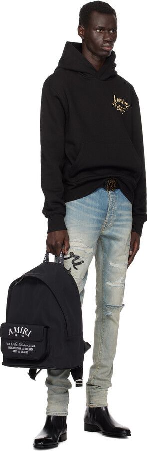 Amiri o1orln1125 Amiri Hollywood' Hoodie in Black Size US M / EU 48-50 / 2 - 5 Thumbnail