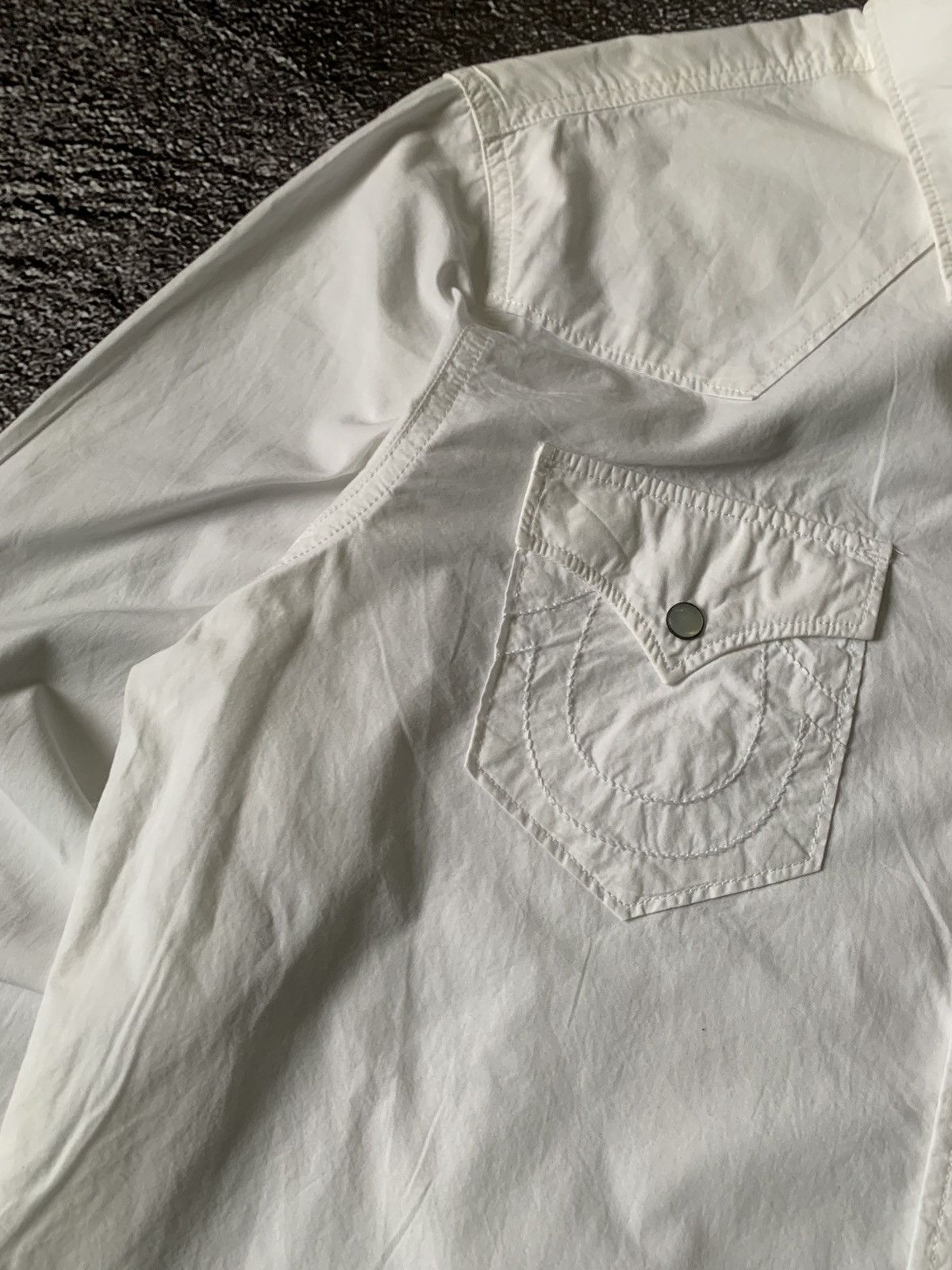 True Religion True Religion Shirt Button Up Longsleeve White Y2K Size US M / EU 48-50 / 2 - 3 Thumbnail