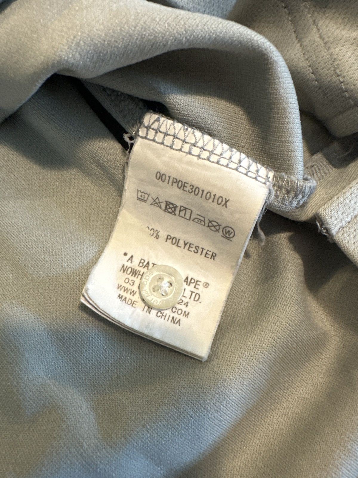 Bape BAPE Polo Gray Button Up Polo Shirt Size US L / EU 52-54 / 3 - 4 Thumbnail