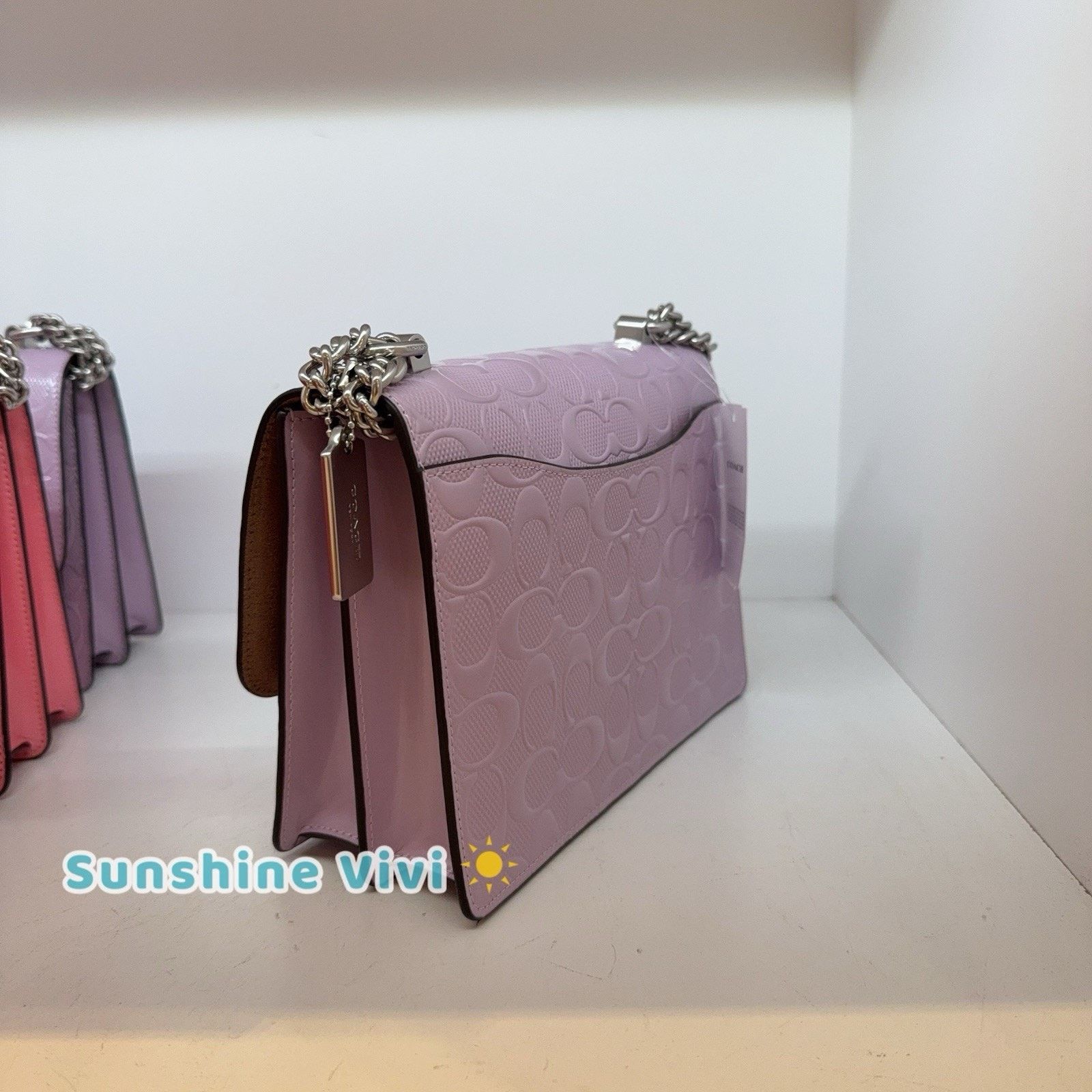 Coach NWT Coach Klare Crossbody Bag Leather CDA97 SV/LIGHT VIOLET Size ONE SIZE - 4 Thumbnail