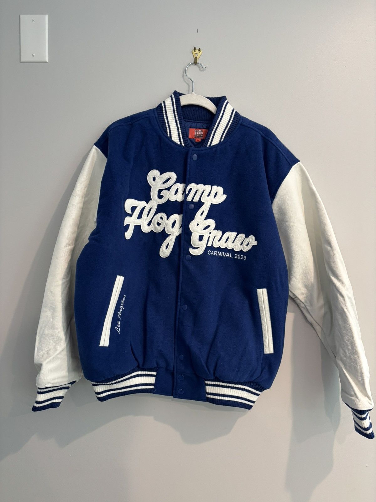 Golf Wang CFG Embroidered Varsity Jacket Size US XL / EU 56 / 4 - 1 Thumbnail