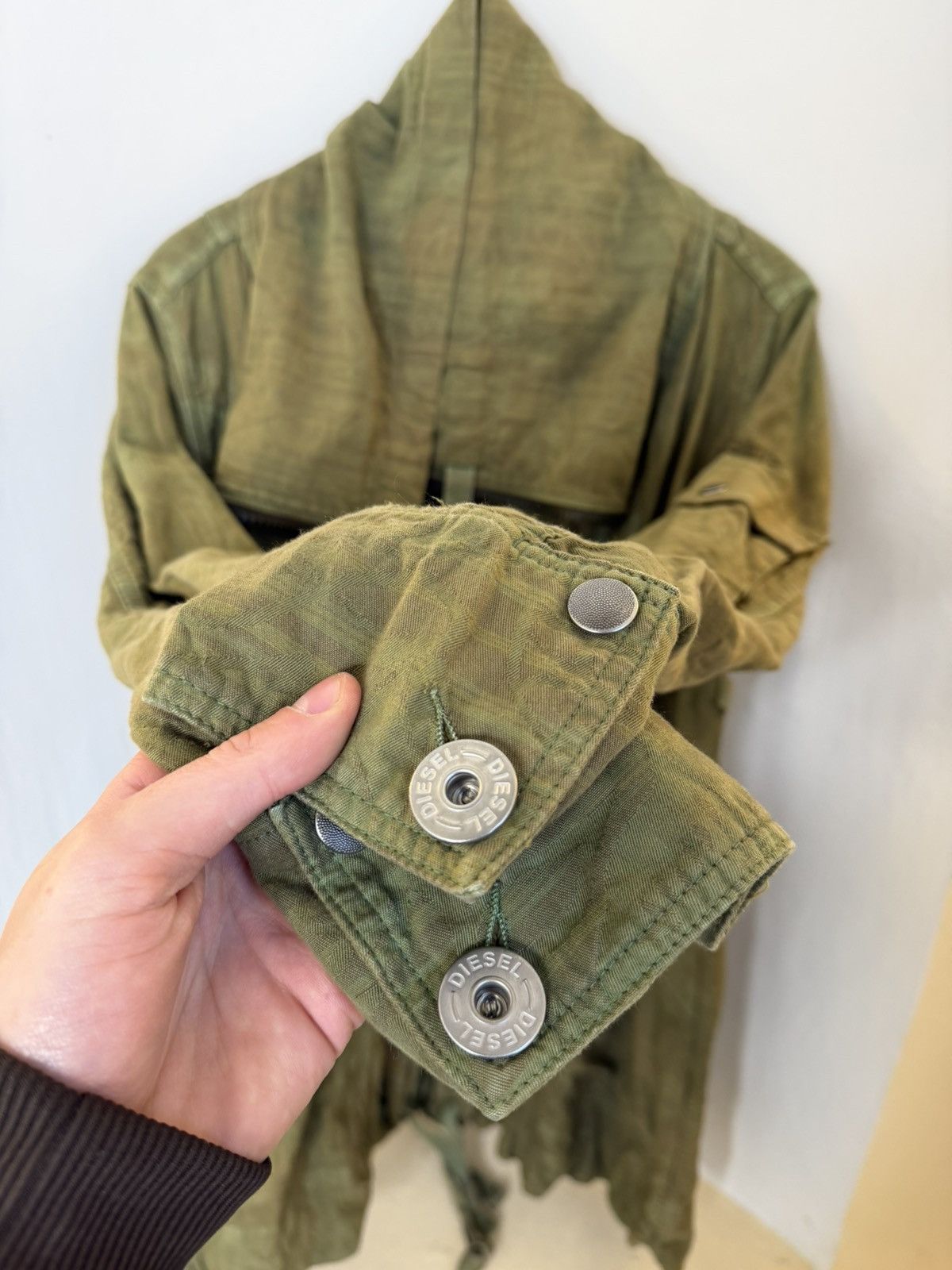 Diesel Archive Vintage 00s Diesel Utility Coat Jacket Avant-Garde Size US M / EU 48-50 / 2 - 13 Thumbnail