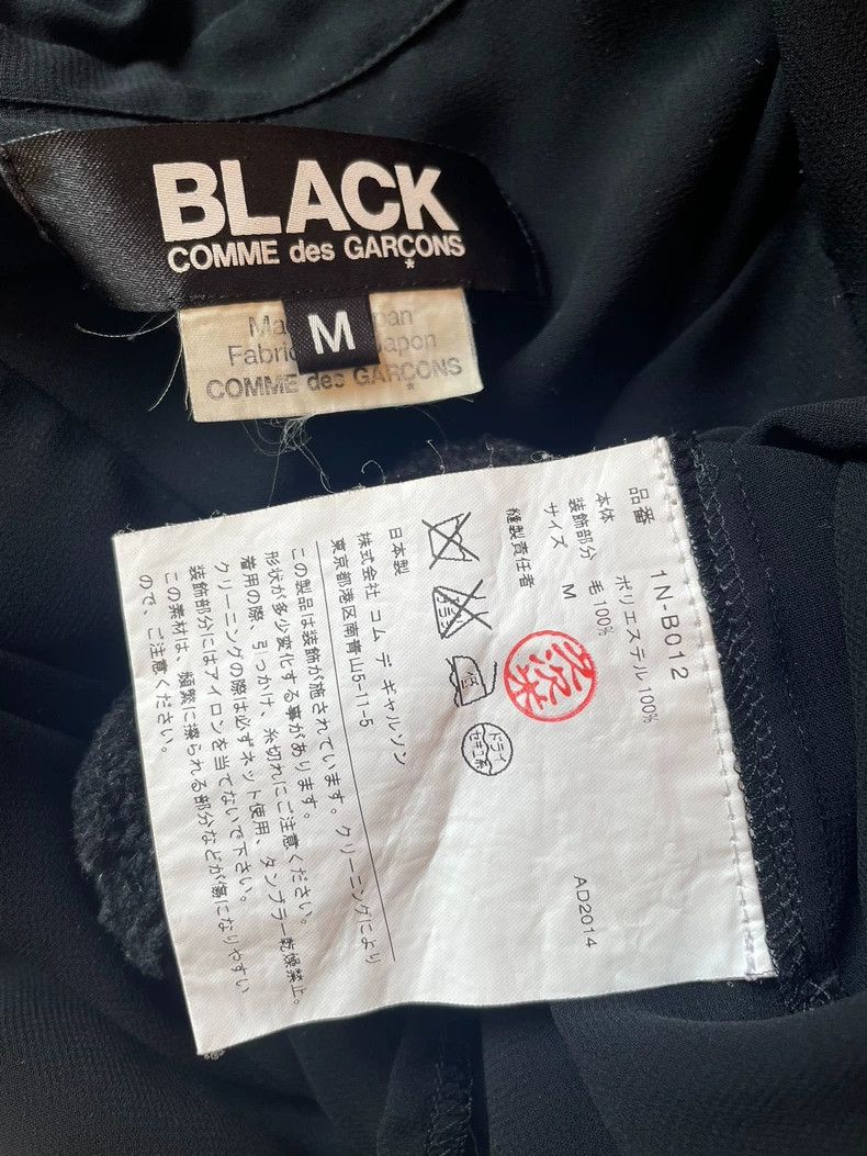 Comme des Garcons Comme Des Garcons Black See-Through Yarn Front Shirt Size M / US 6-8 / IT 42-44 - 8 Thumbnail