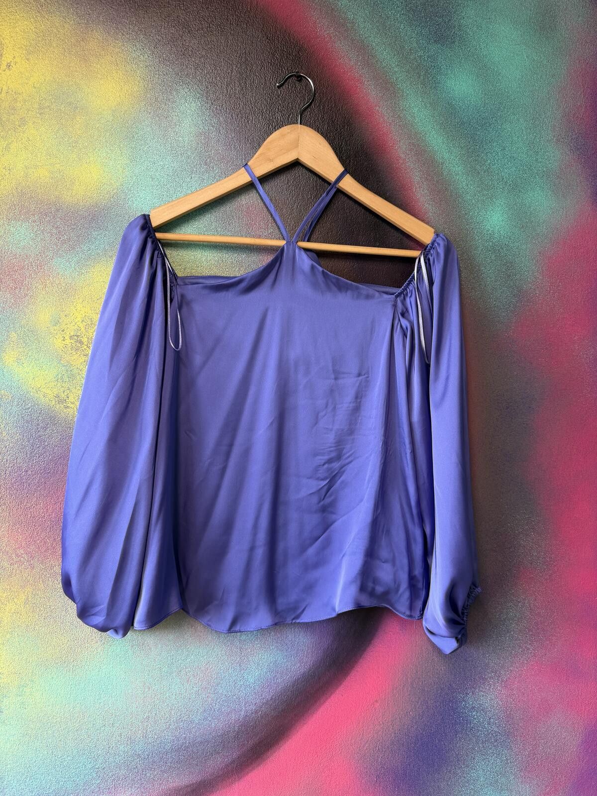 Other Lipsy London purple satin blouse in size 8 Size S / US 4 / IT 40 - 1 Thumbnail