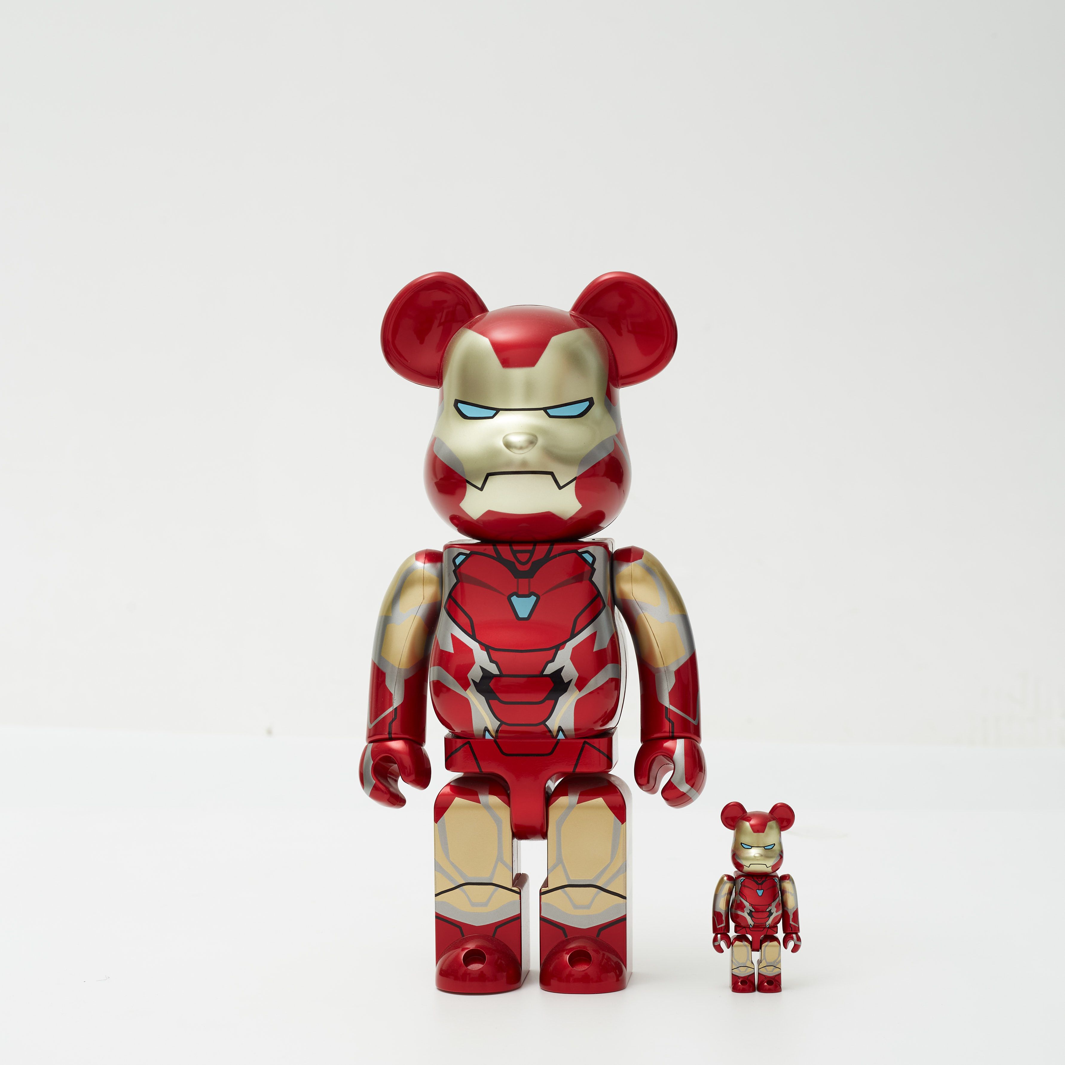 Medicom Bearbrick BEARBRICK X MARVEL IRON MAN MARK 85 100% & 400% SET |  Grailed