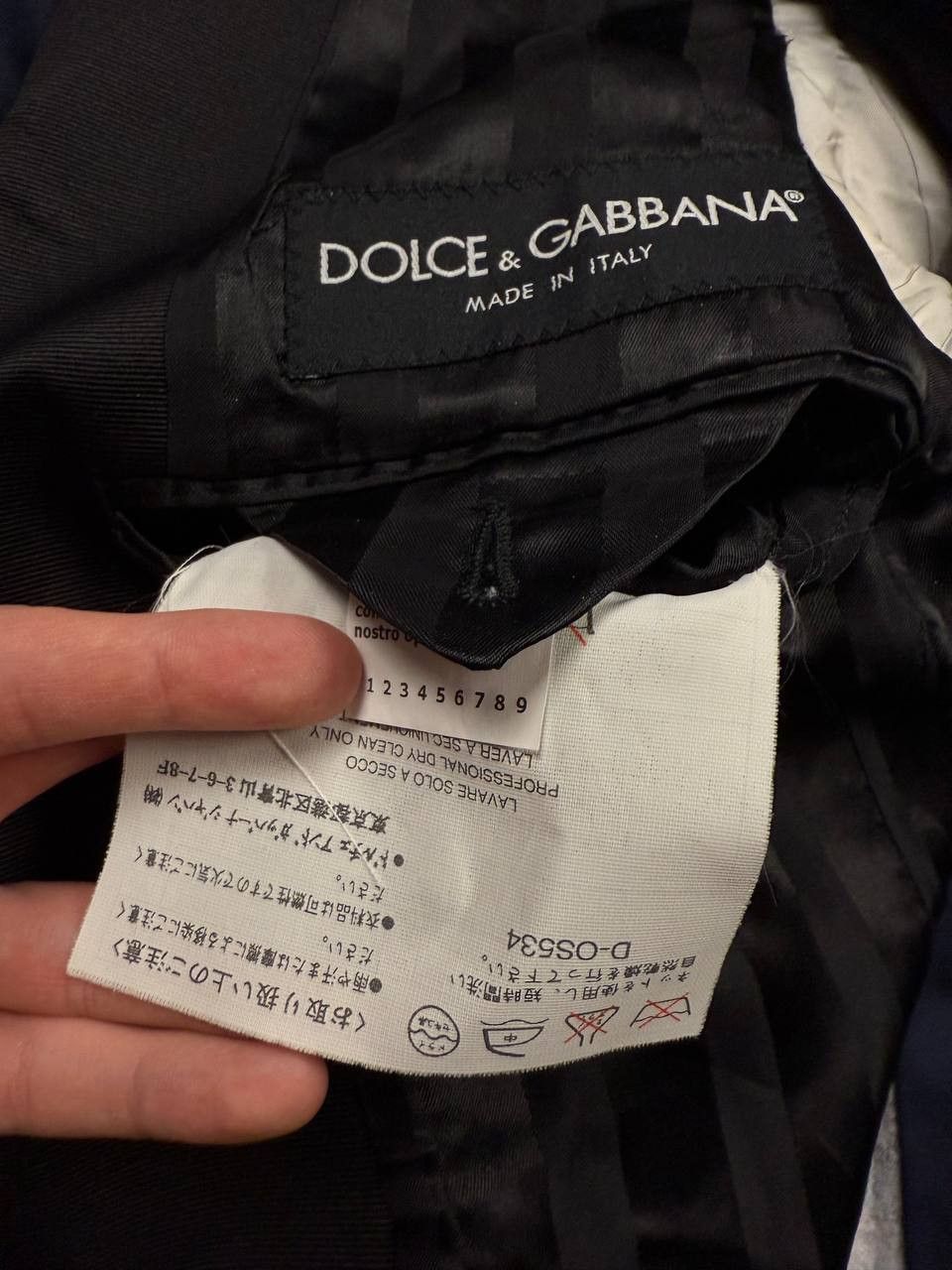 Dolce & Gabbana Dolce Gabbana Martini Navy Blue Blazer Size 46R - 9 Thumbnail
