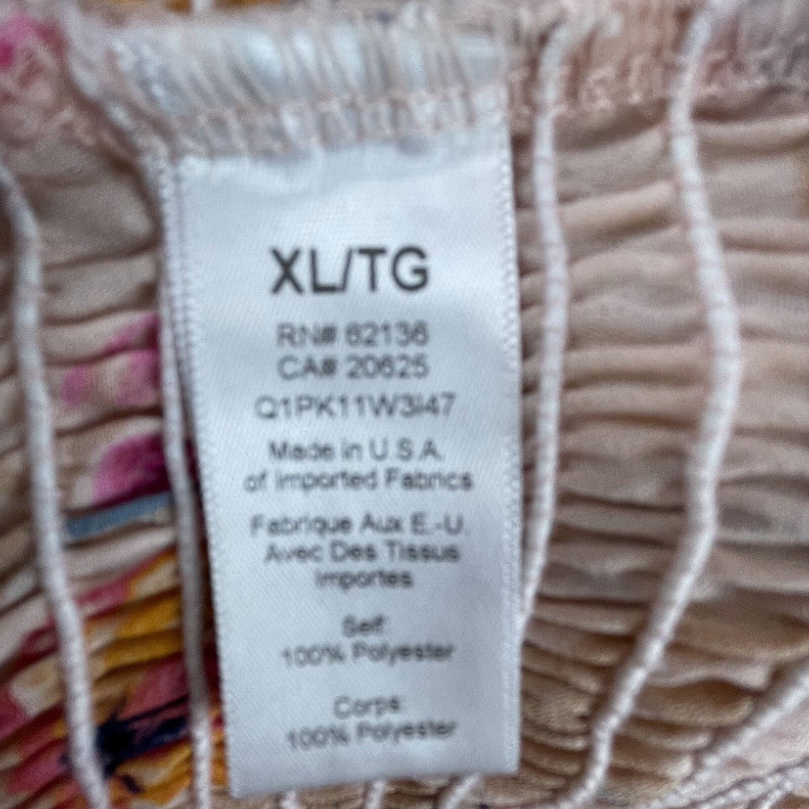 Guess Guess Miley Smocked Dress XL Ruched Milkmaid Ruffle Romantic Size XL / US 12-14 / IT 48-50 - 7 Thumbnail