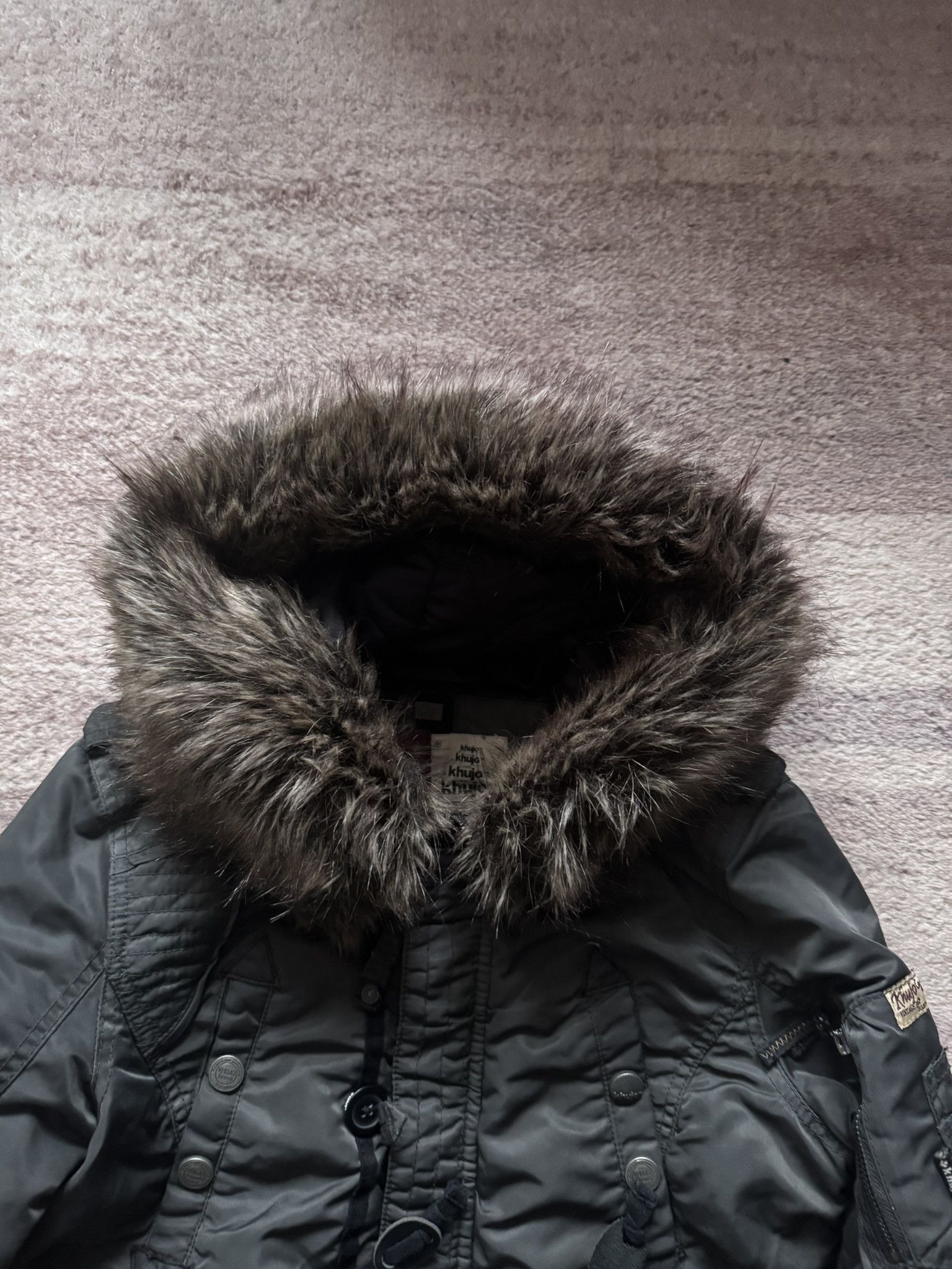 khujo Khujo bomber jacket fur hooded jacket swag y2k avant garde Size US M / EU 48-50 / 2 - 3 Thumbnail