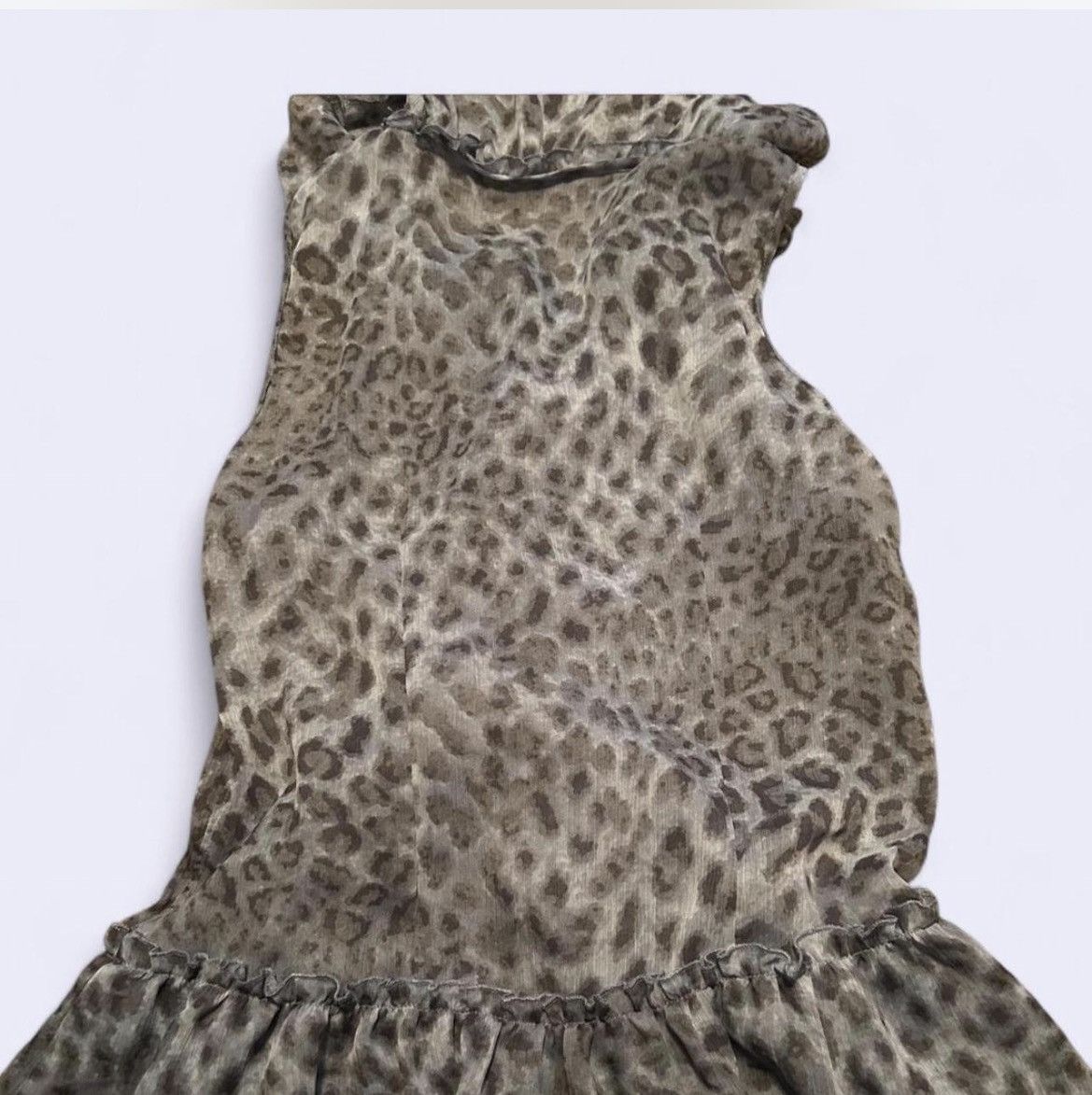 Other Y2k Blue Cheetah Print Blouse Size S / US 4 / IT 40 - 2 Thumbnail