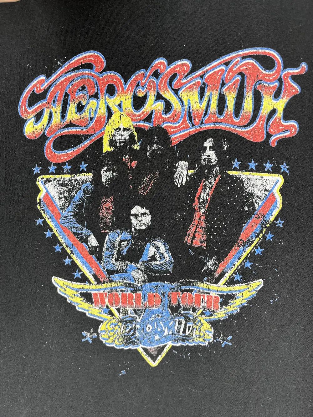Band Tees 00s Vintage Aerosmith World Tour T-Shirt Band Rock Streetwea Size US M / EU 48-50 / 2 - 7 Thumbnail