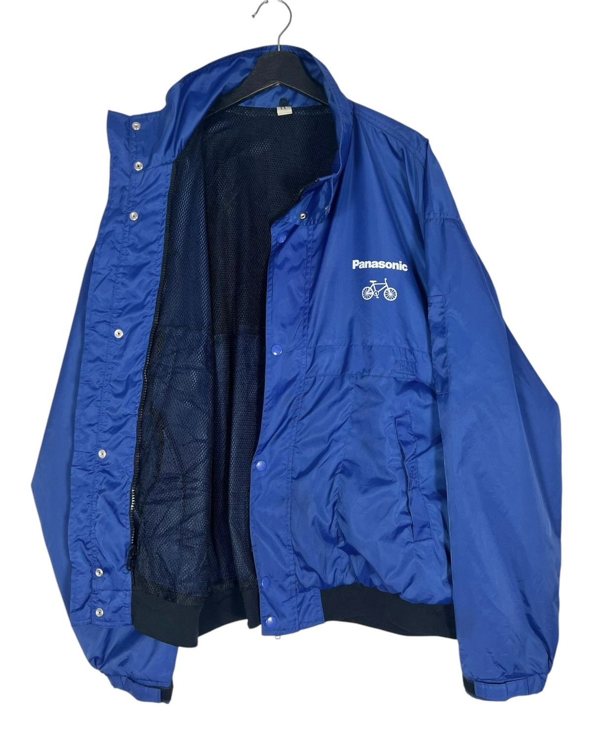Bicycle × Japanese Brand × Vintage 90s Vintage Panasonic Bicycle Windbreaker Jacket Size US XL / EU 56 / 4 - 3 Thumbnail