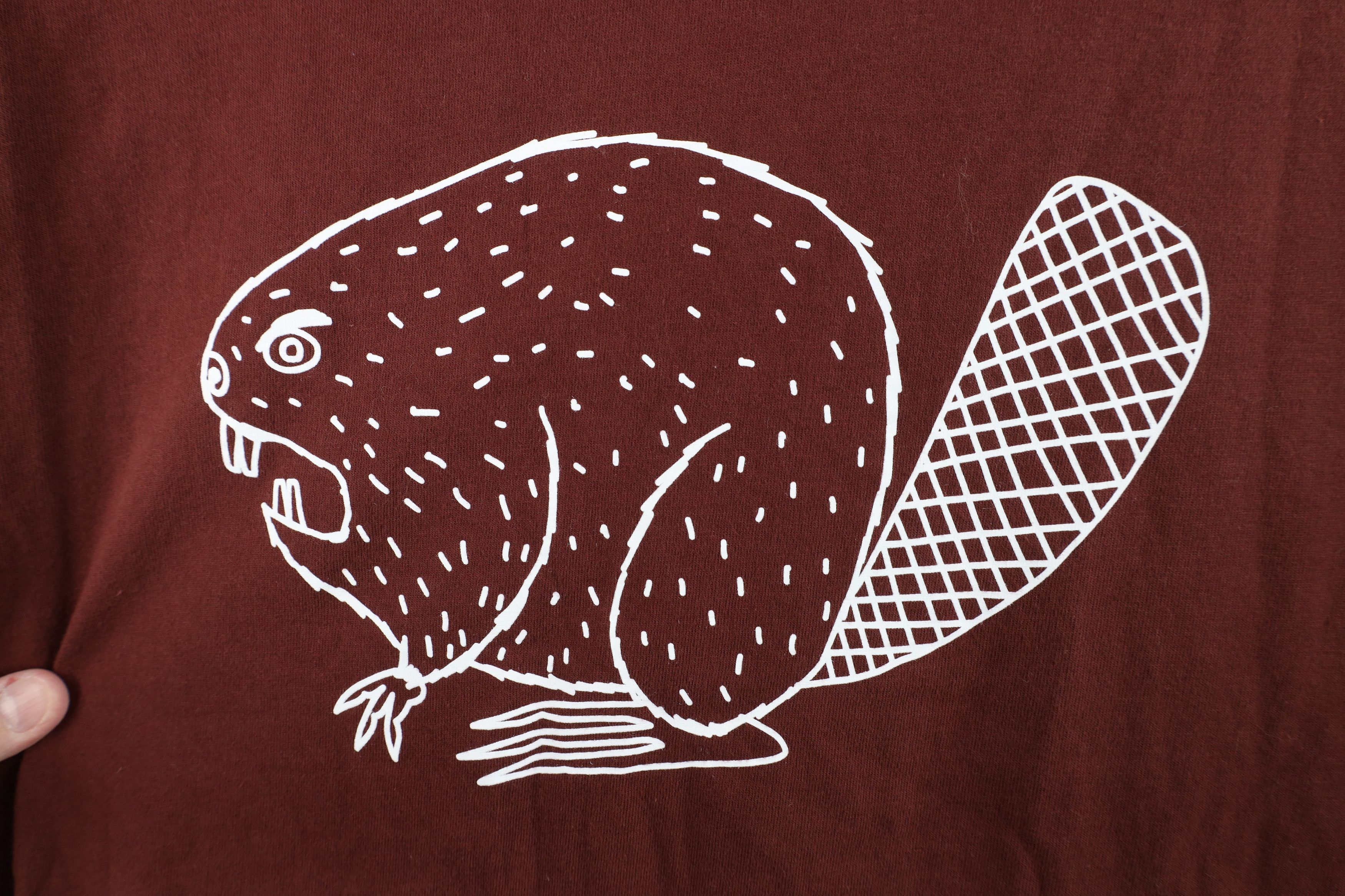 Duluth Trading Company Duluth Trading Co Relaxed Longtail T Beaver T-Shirt Maroon Size US XL / EU 56 / 4 - 4 Thumbnail