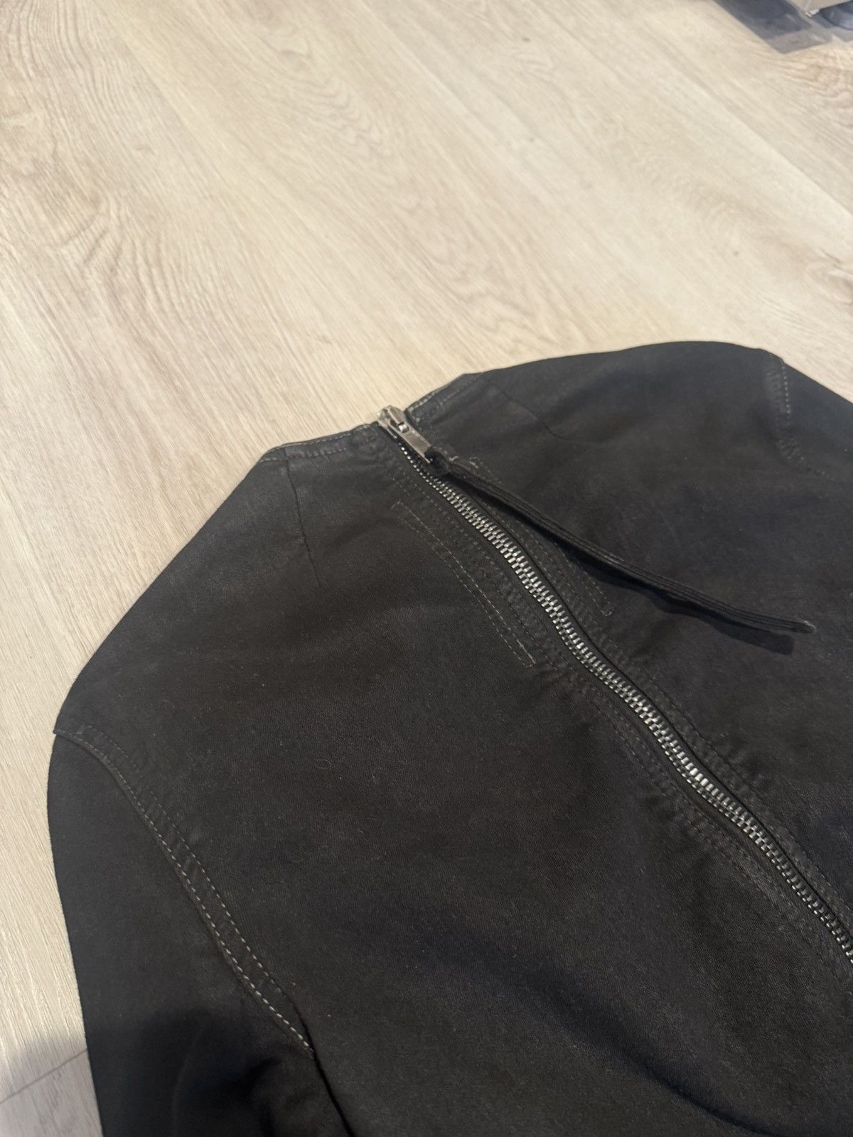 Rick Owens Drkshdw s/s 2023 black waxed denim flightsuit bodybag!! Size US 28 / EU 44 - 7 Thumbnail