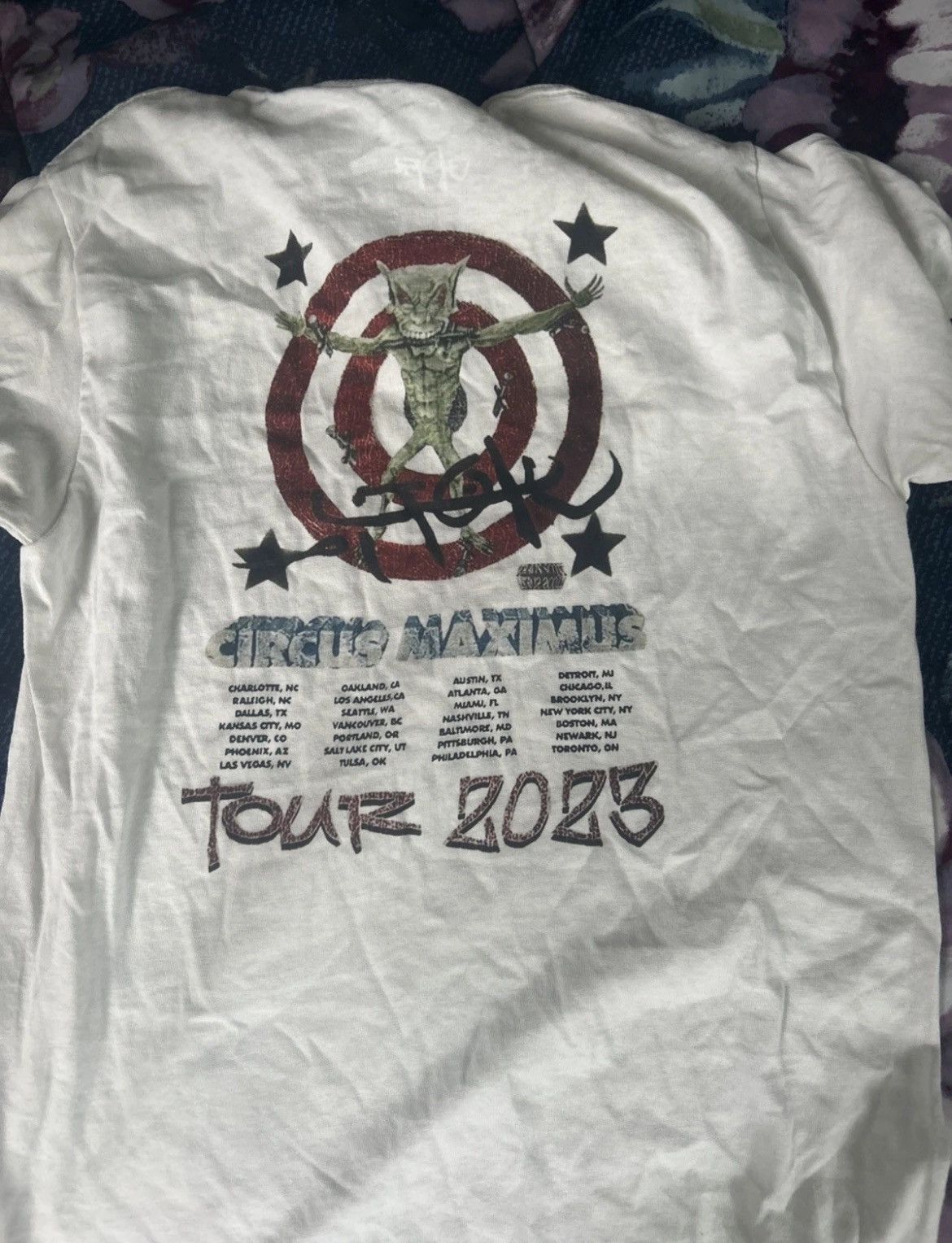 Travis Scott Travis scott circus maximus tour tee shirt Size US S / EU 44-46 / 1 - 3 Thumbnail