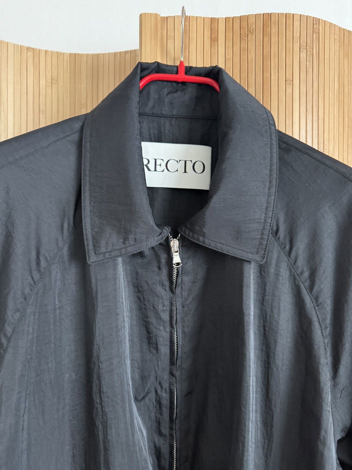 RECTO RECTO 23SS Nylon Bowling Jumper Jacket Black XL Size US XL / EU 56 / 4 - 9 Thumbnail