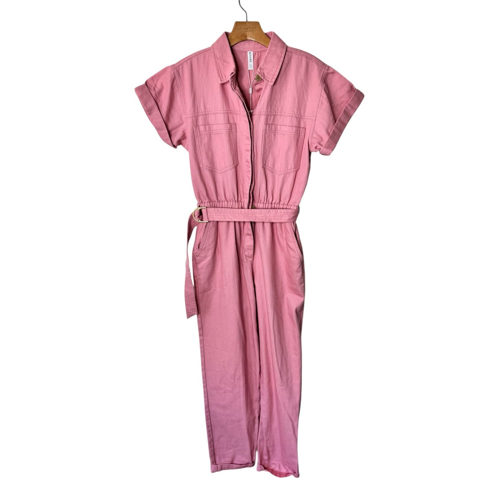 Other Kivari Brae Boilersuit Jumpsuit Pink100% Cotton Size Small Size 27" / US 4 / IT 40 - 1 Thumbnail