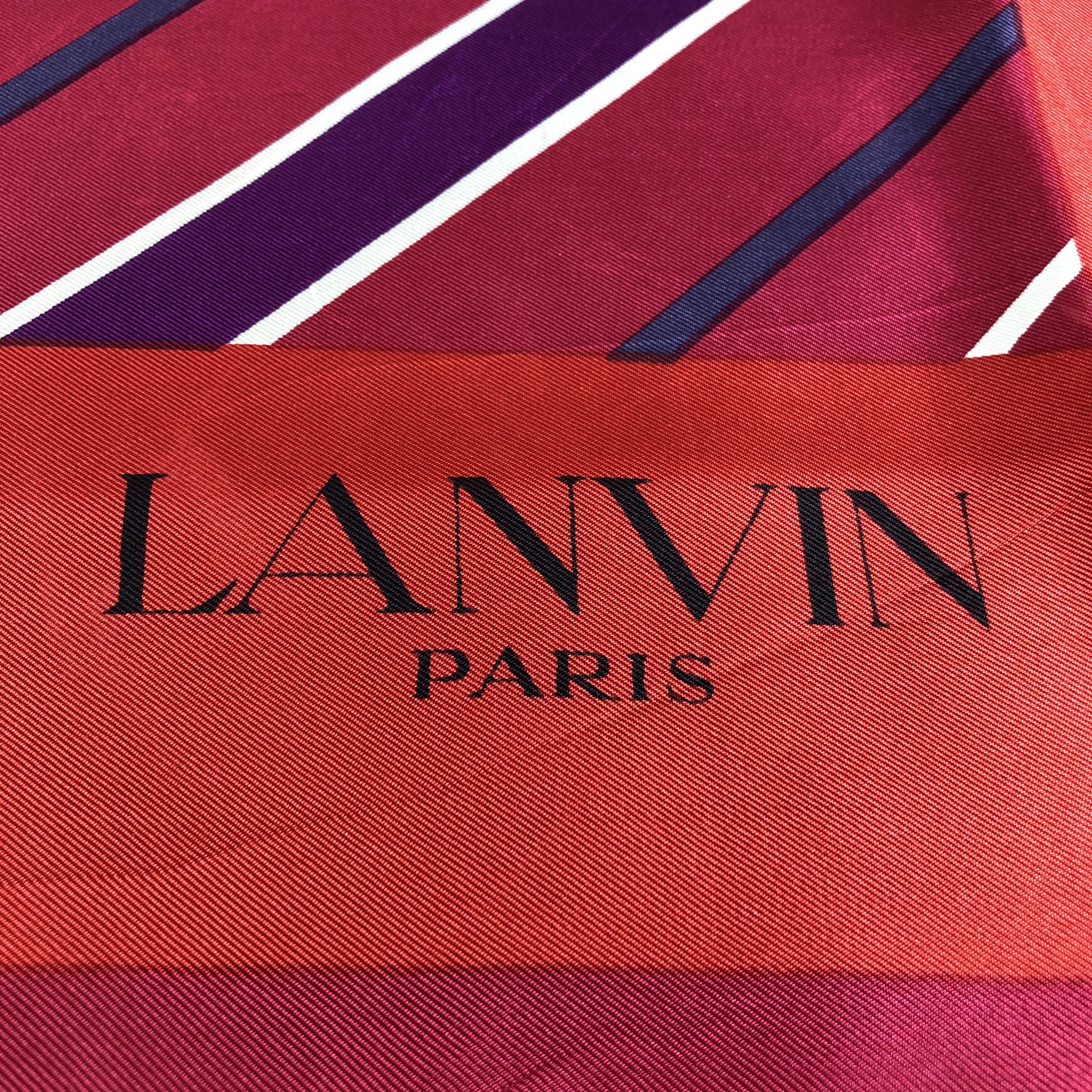 Lanvin Lanvin Luxury Design Hand Rolled Silk Scarf M1164 Size ONE SIZE - 4 Thumbnail