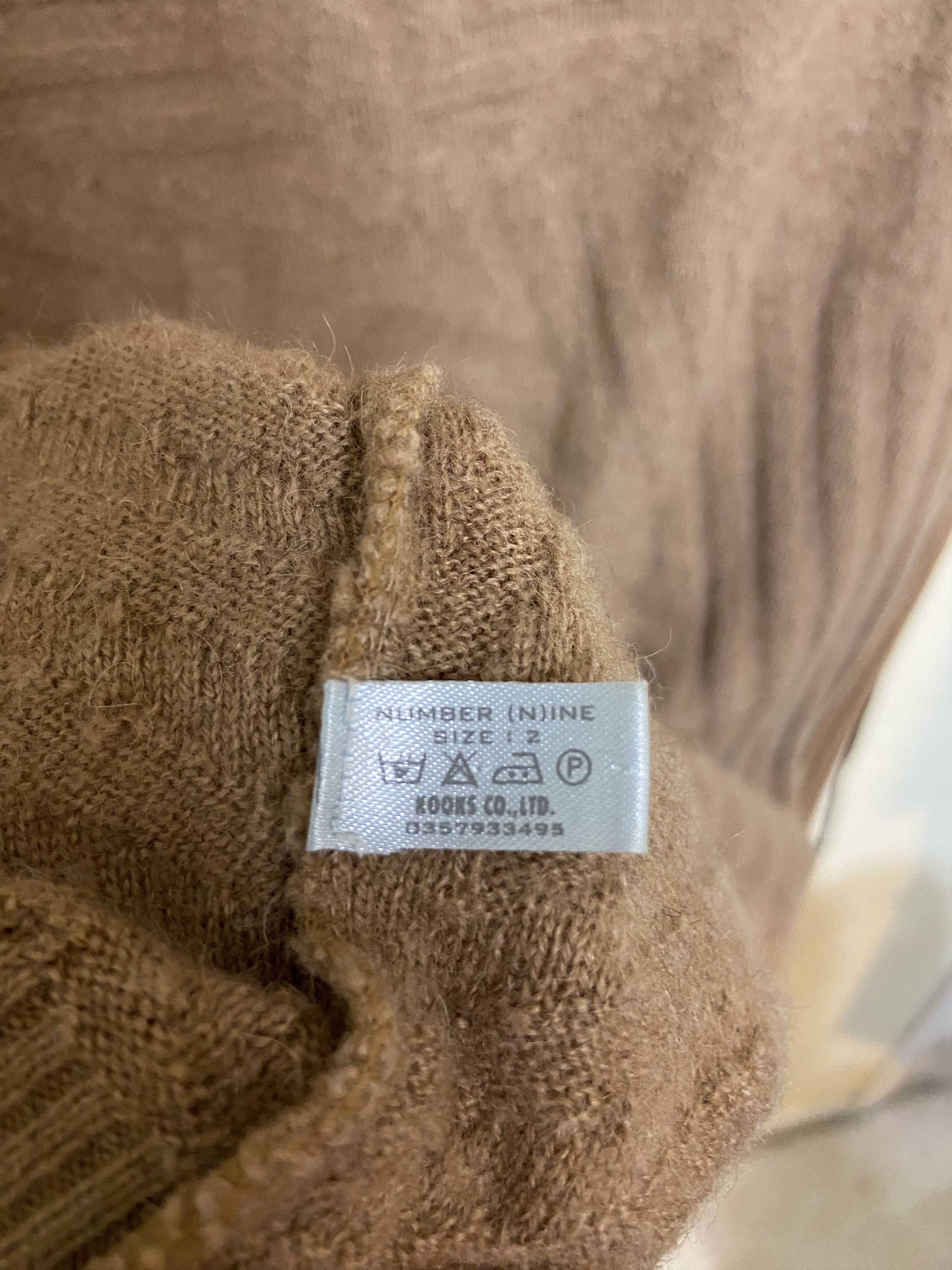 Number (N)ine AW01 "Standards" Camelhair Star Sweater Size US M / EU 48-50 / 2 - 4 Thumbnail