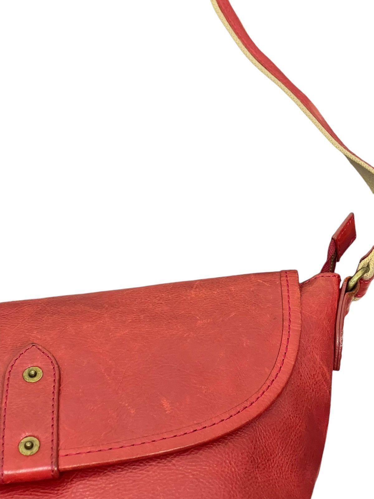 Japanese Brand Full Leather Effy Modern Design Cross Body Bag 1🟩0 Size ONE SIZE - 9 Thumbnail